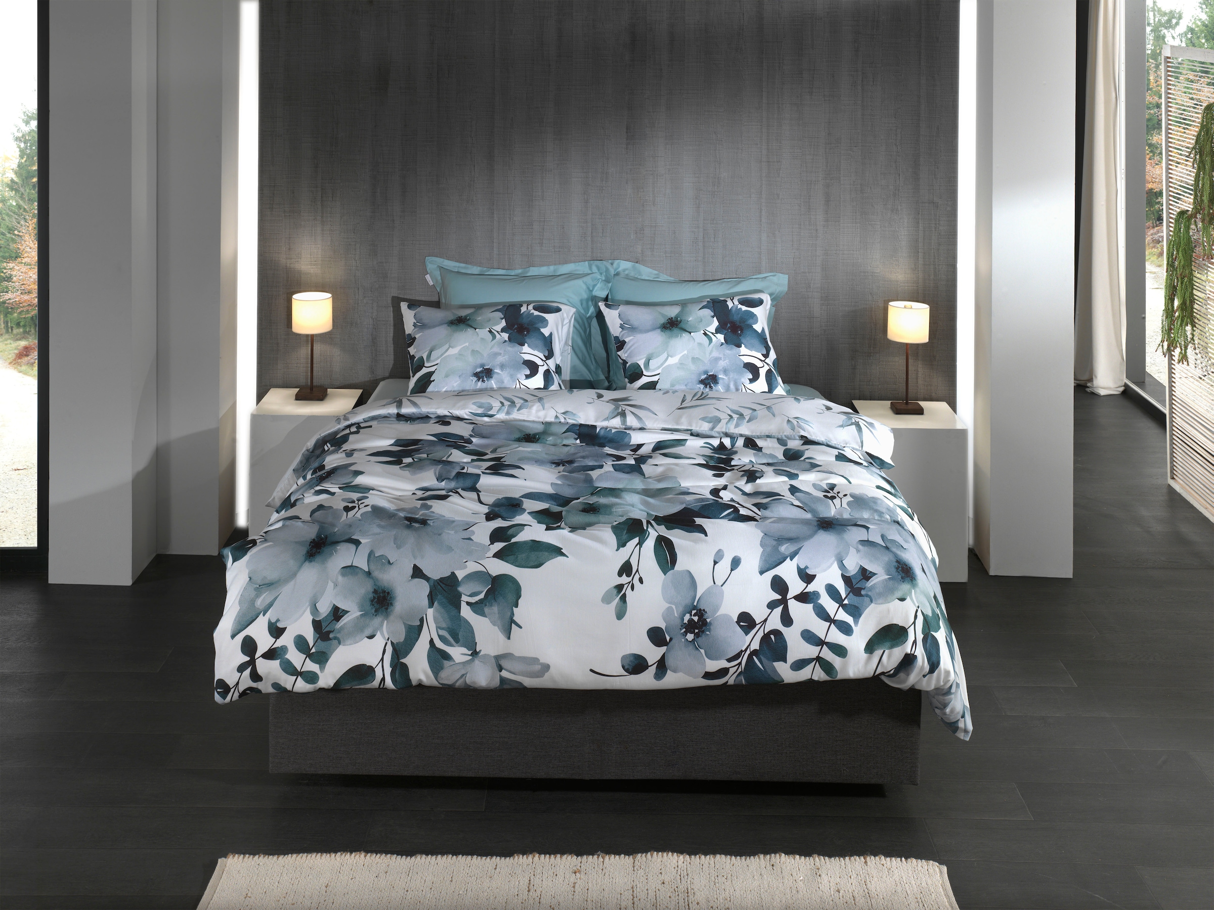 Heckett & Lane Bettwäsche »Kristoffer« 2 Stk. tlg. 100% Baumwolle, hochwertiges Mako-Satin, Bettwäsche ab 135x200 cm.