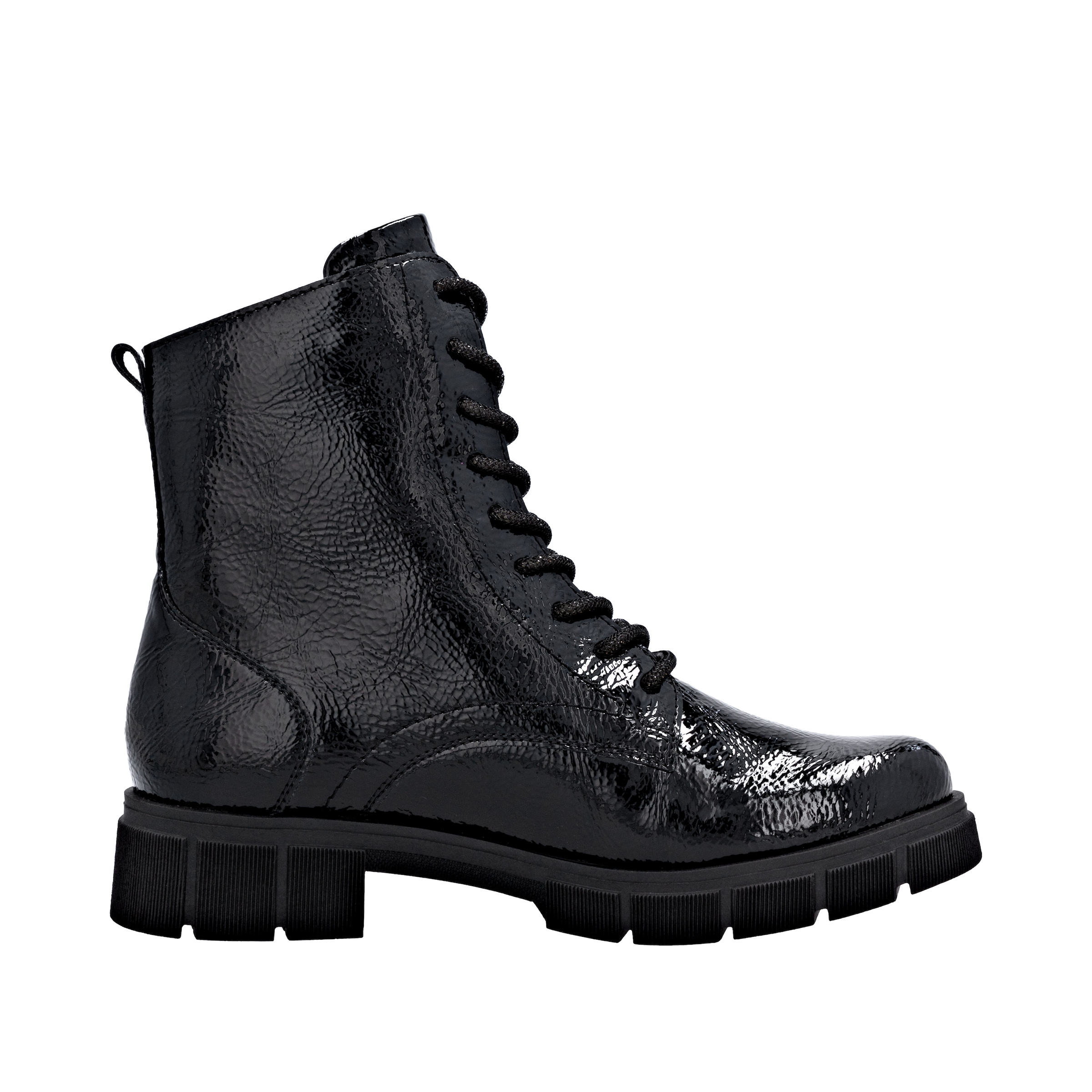 Remonte Schnürstiefelette, Schnürboots, Stiefelette, Profilsohle, mit Glitzer-Schnürsenkel
