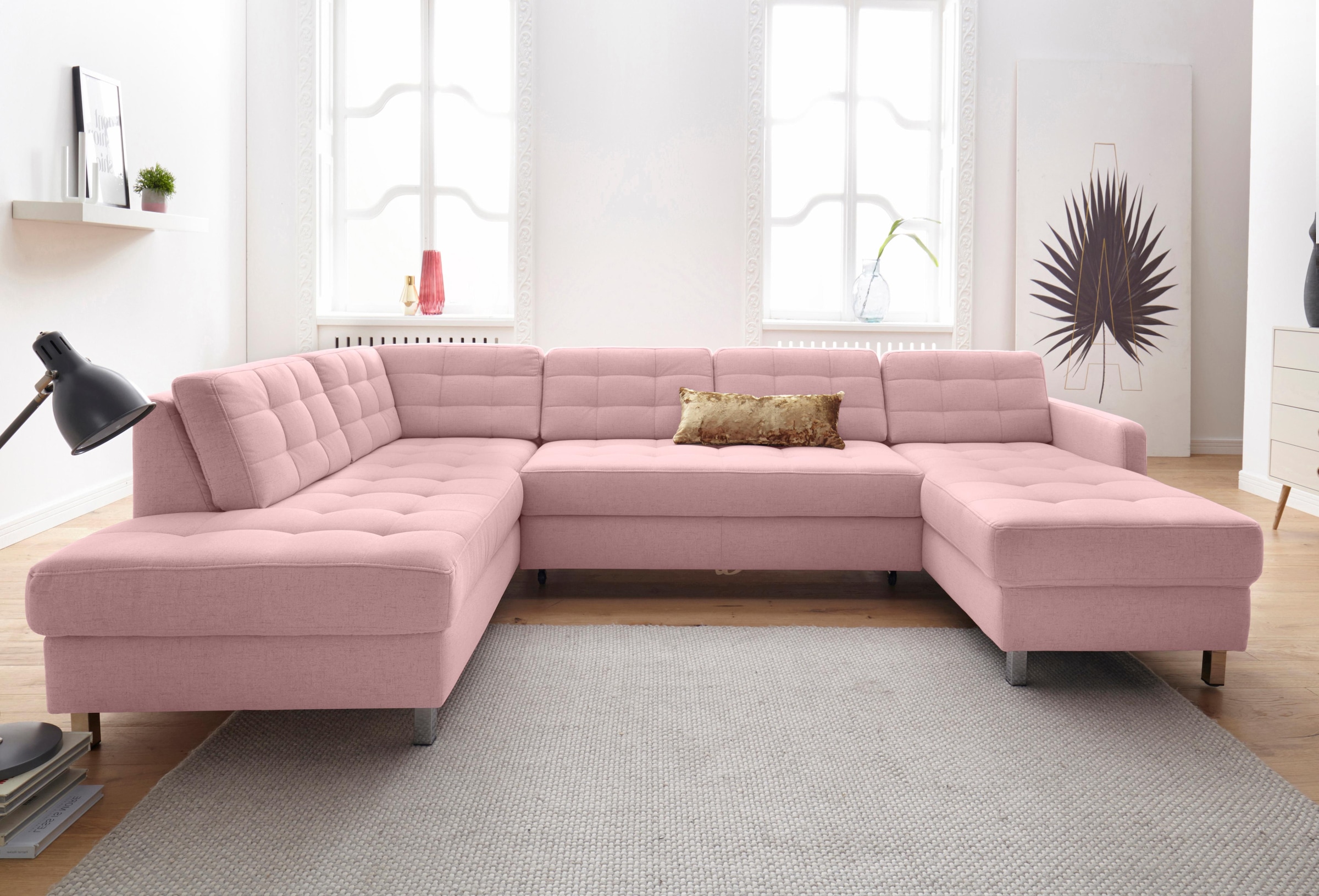 sit&more Wohnlandschaft »Picasso U-Form« wahlweise mit Bettfunktion und Bet günstig online kaufen