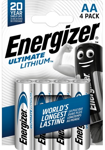 Energizer Batterie »4 Stück Ultimate Lithium Mignon (AA)«, (4 St.) kaufen