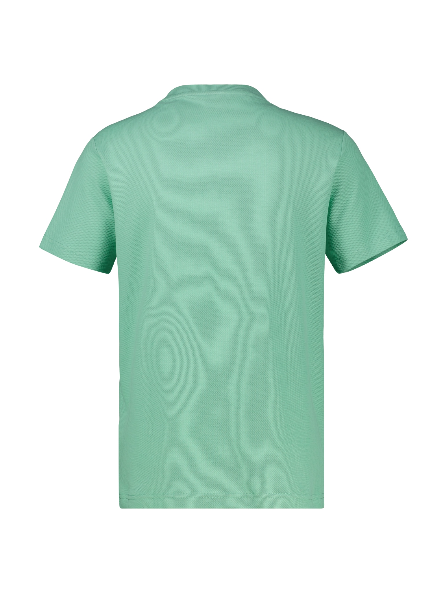 LERROS Rundhalsshirt mit Logo-Badge und in Waffle-Optik