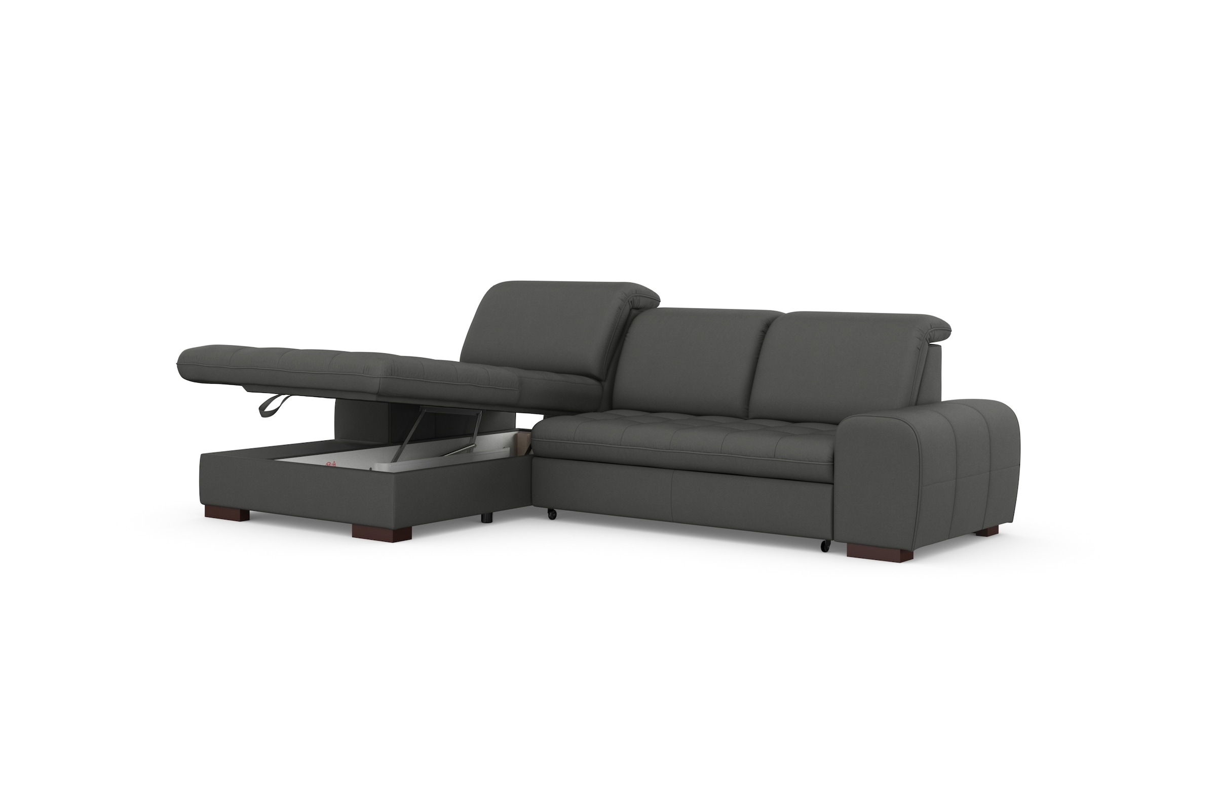 sit&more Ecksofa »Luxor L-Form«, wahlweise mit Bettfunktion, Bettkasten und Kopfteilverstellung