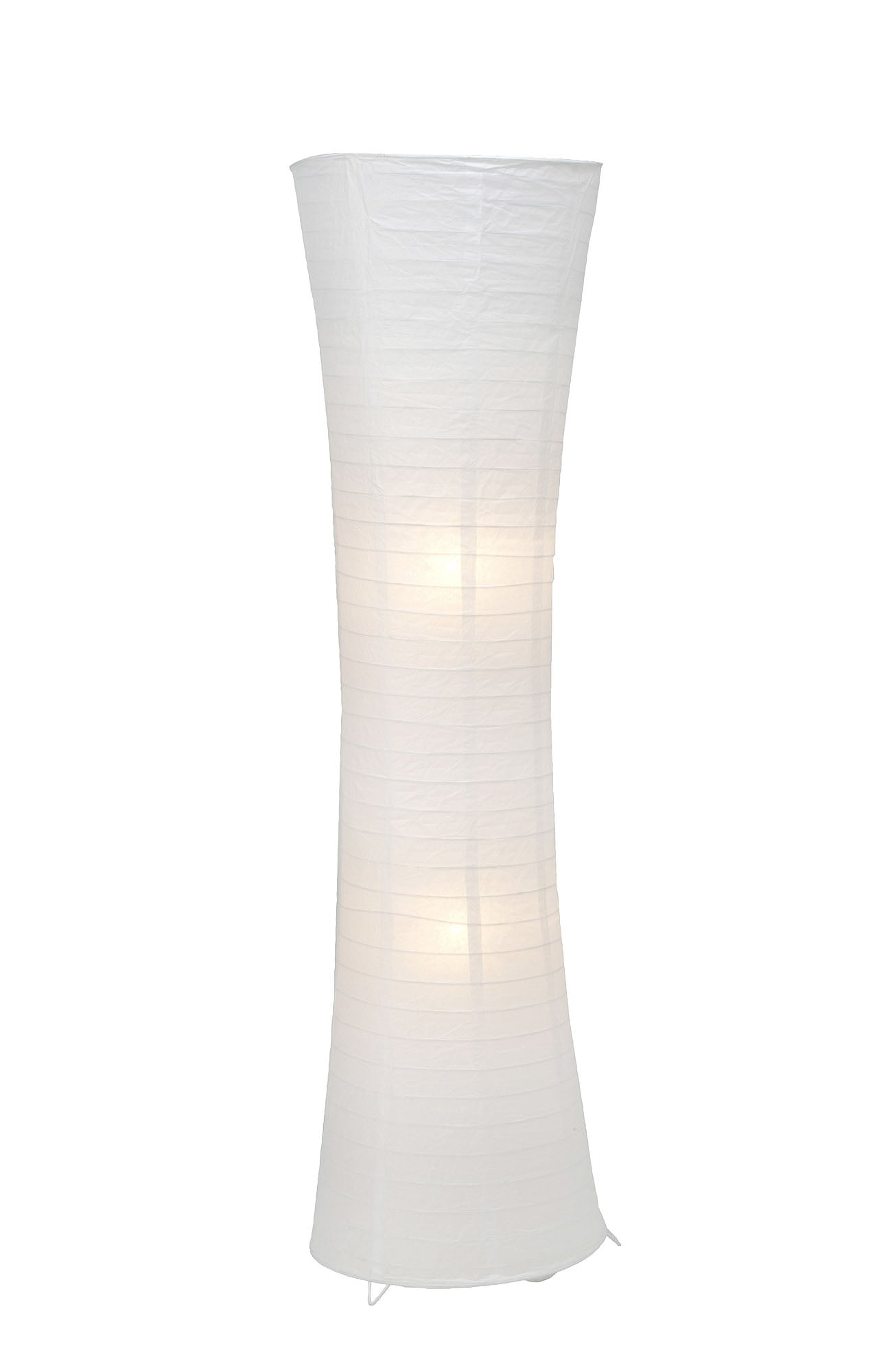 Brilliant Stehlampe »Becca«, 2 flammig-flammig, 125 cm Höhe, 35 cm Breite,  2 x E27, Metall/Papier, weiß online bestellen