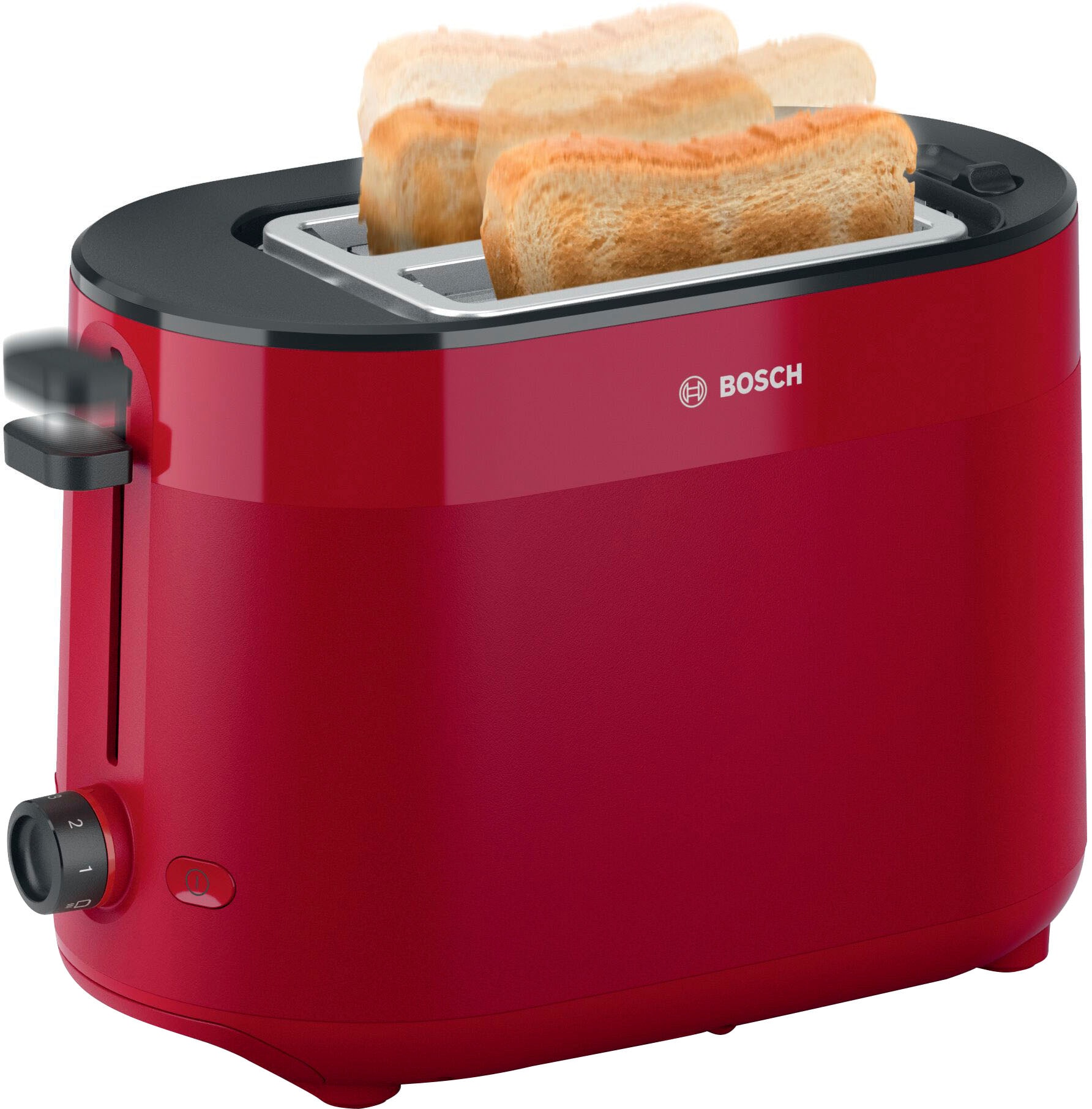 BOSCH Toaster »MyMoment TAT2M124«, 2 Schlitze, für 2 Scheiben, 950 W, integrierter Brötchenaufsatz, Auftaufunktion, Brotzentrierung, AutoOff