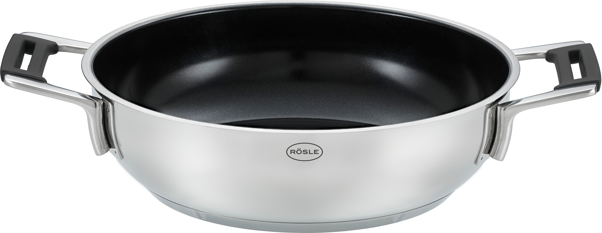 RÖSLE Servierpfanne »SILENCE PRO CeraPlus« Edelstahl 18/10 1 Stk. tlg. natü günstig online kaufen
