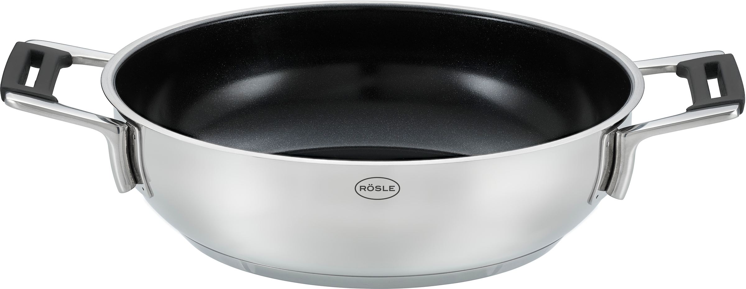 RÖSLE Servierpfanne »SILENCE PRO CeraPlus« Edelstahl 18/10 1 Stk. tlg. natü günstig online kaufen