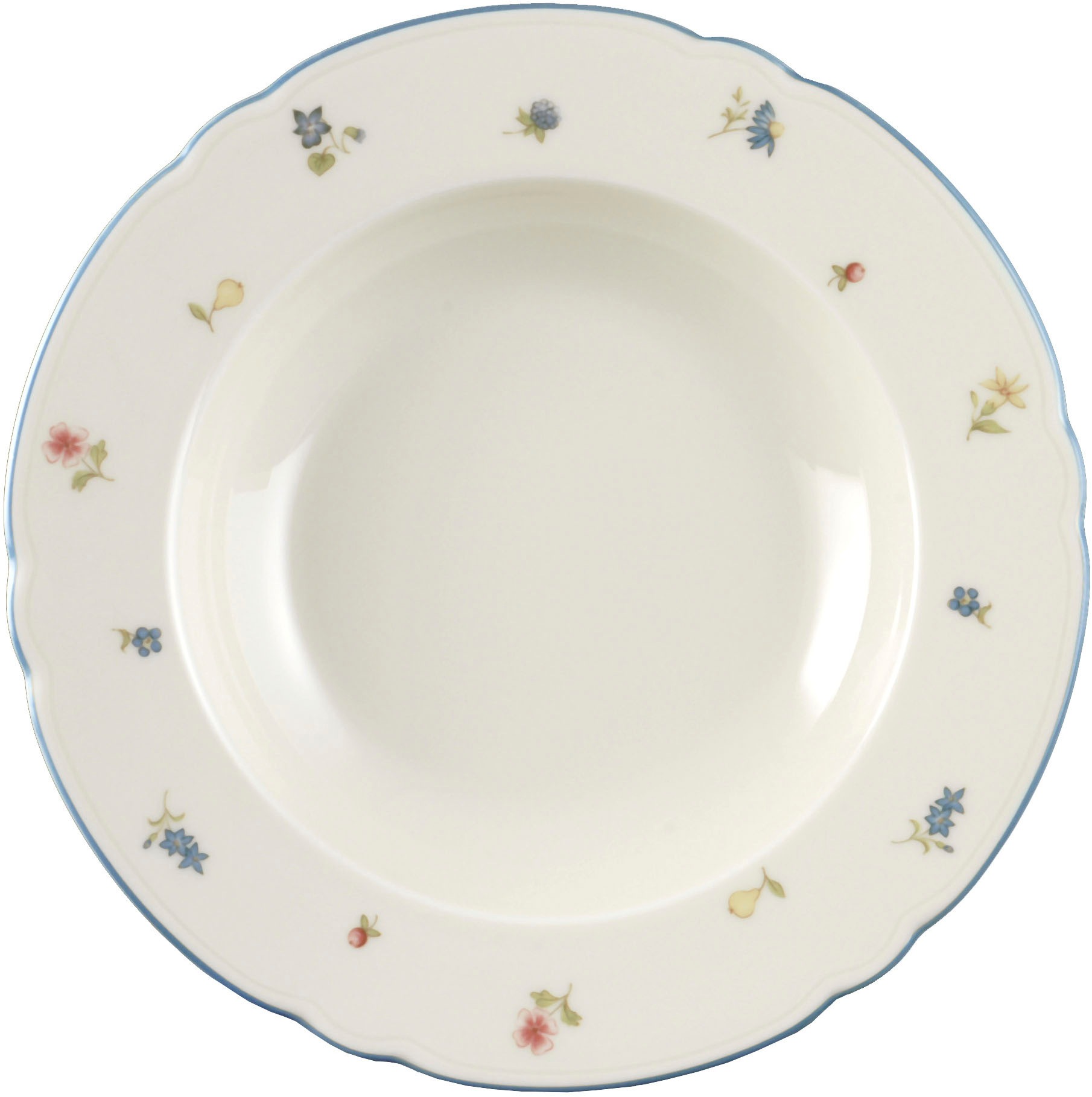 Seltmann Weiden Tafelservice »Geschirr-Set, 12 Teile, Marieluise Streublume«, (Set, 12 tlg., 6x Speiseteller rund 25 cm, 6x Suppenteller rund 23 cm), Speiseteller, Suppenteller, Made in Germany, 12 Teile, für 6 Personen