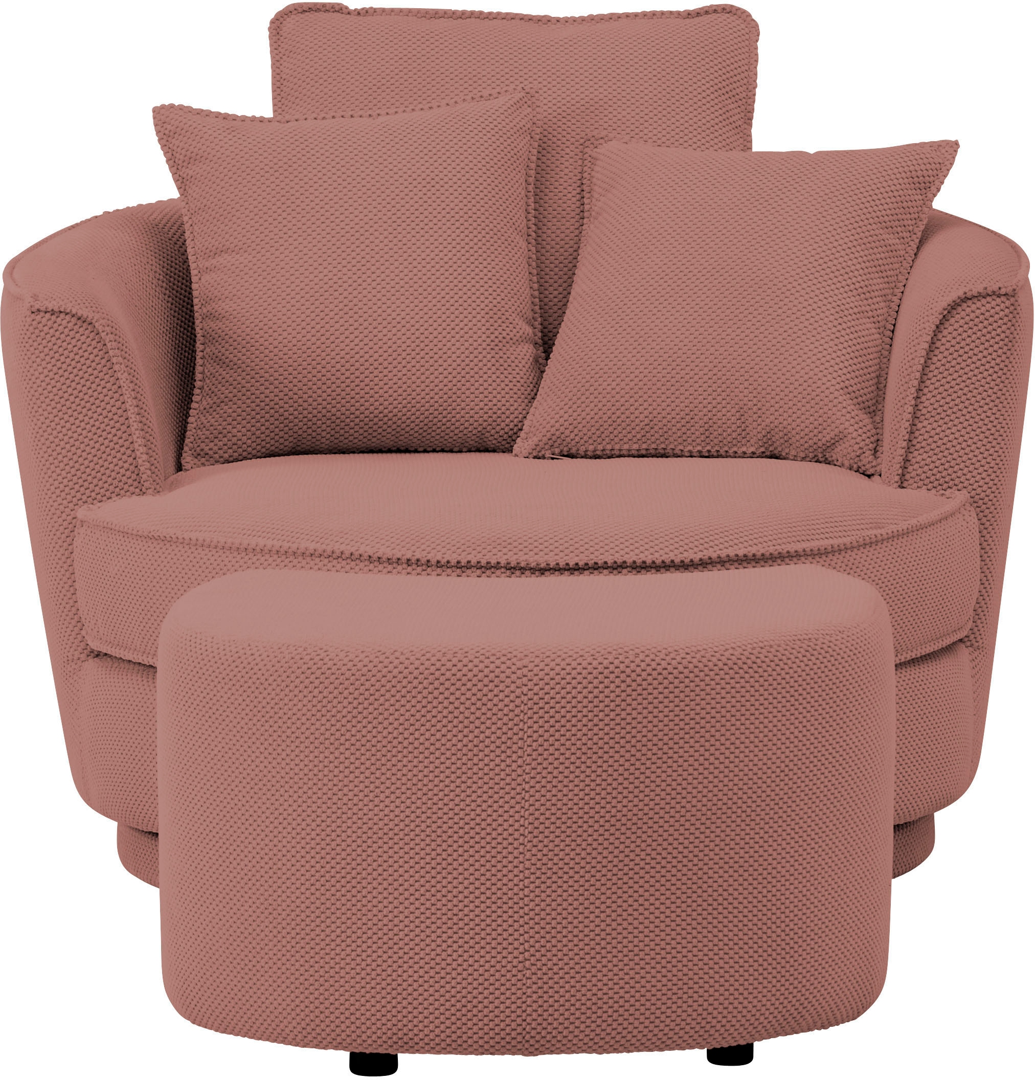 Leonique Drehsessel »MAISIE, Love Seat XXL Lese-Sessel, Big-Sessel mit Hock günstig online kaufen