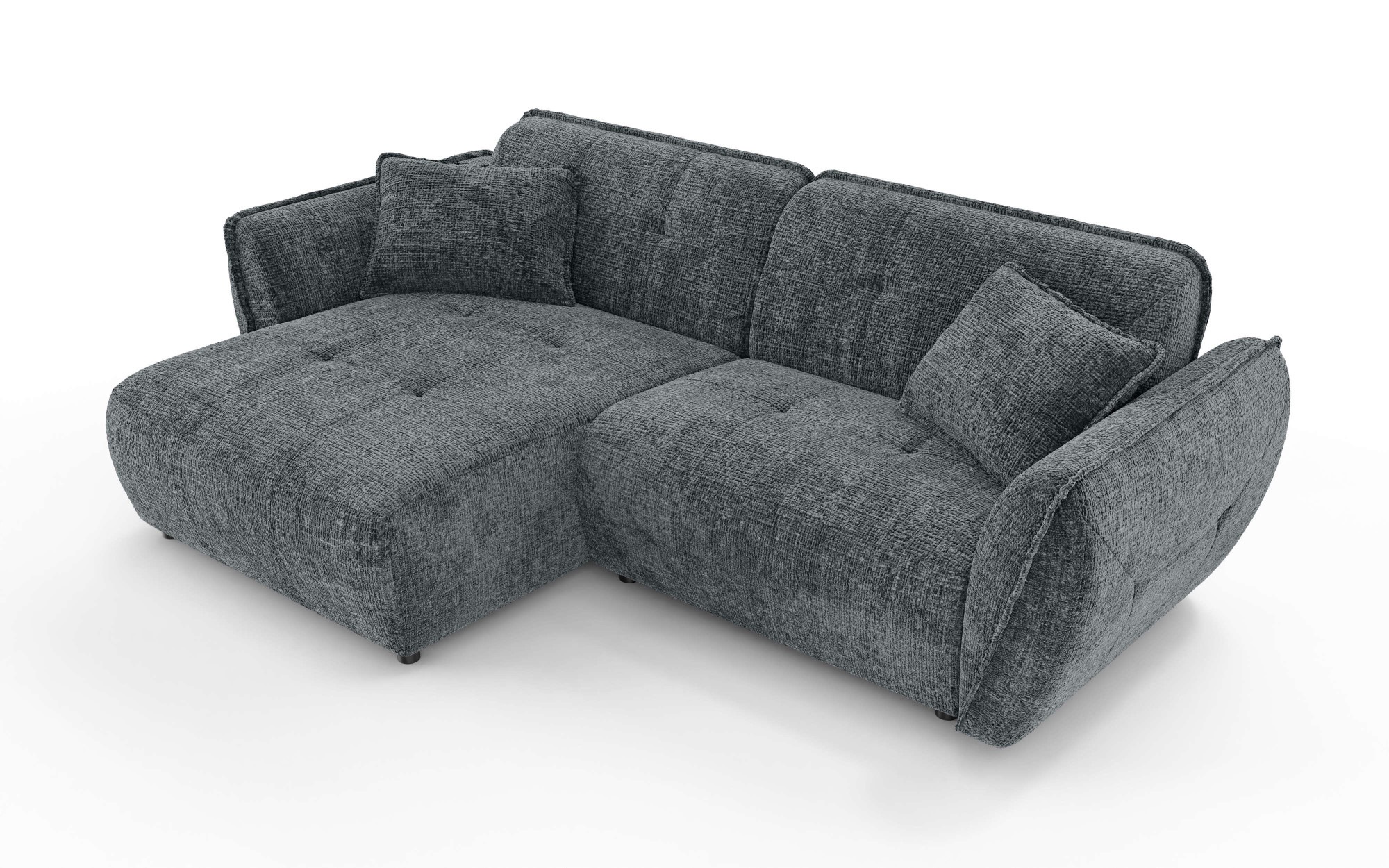 Home affaire Ecksofa »MIRELDA L-Form mit Steppungen, Recamiere rechts/links günstig online kaufen