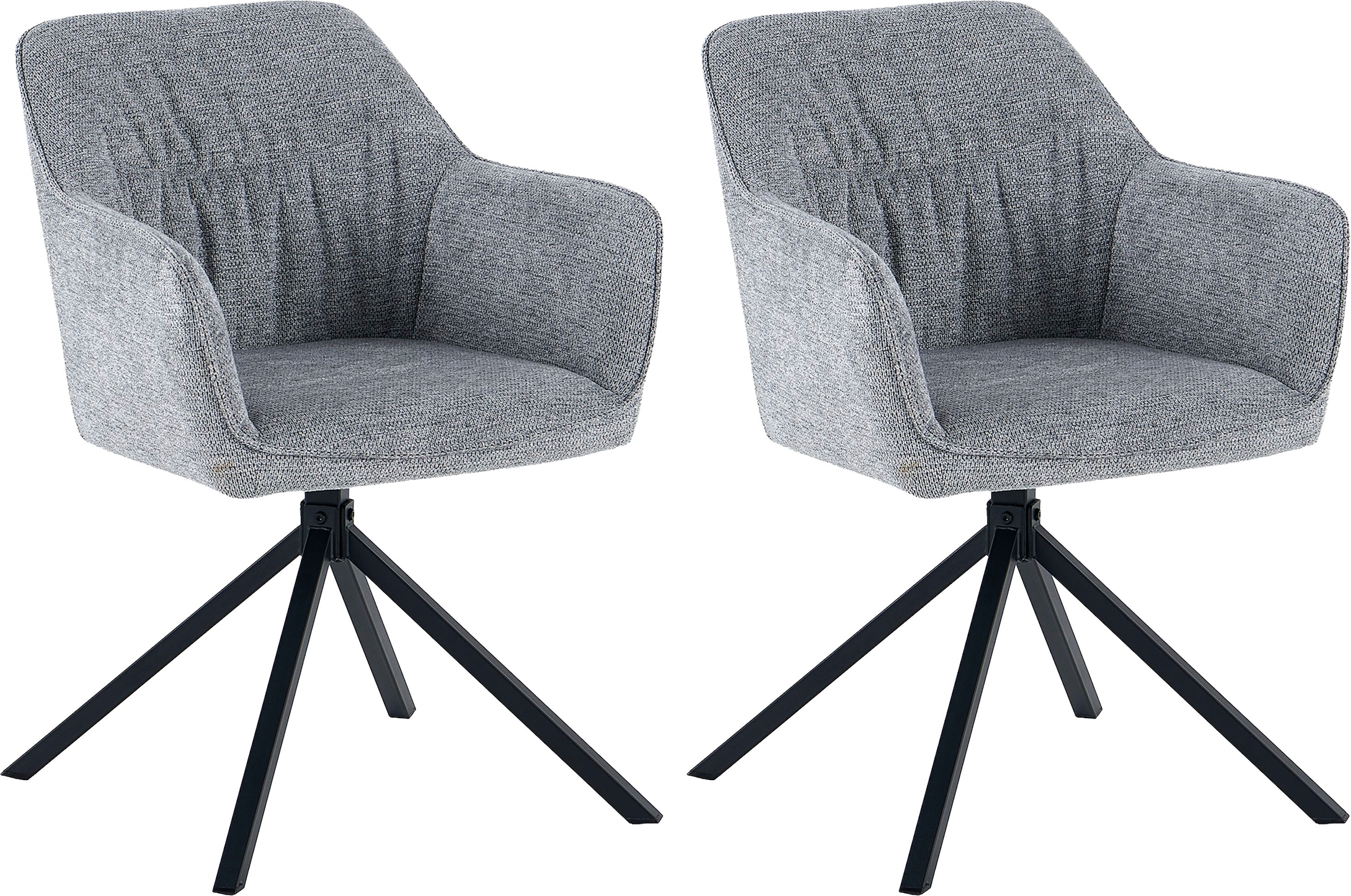 OTTO home Esszimmerstuhl »Turin« (Set) 2 Stk.moderner Stuhl, 360 Grad drehb günstig online kaufen