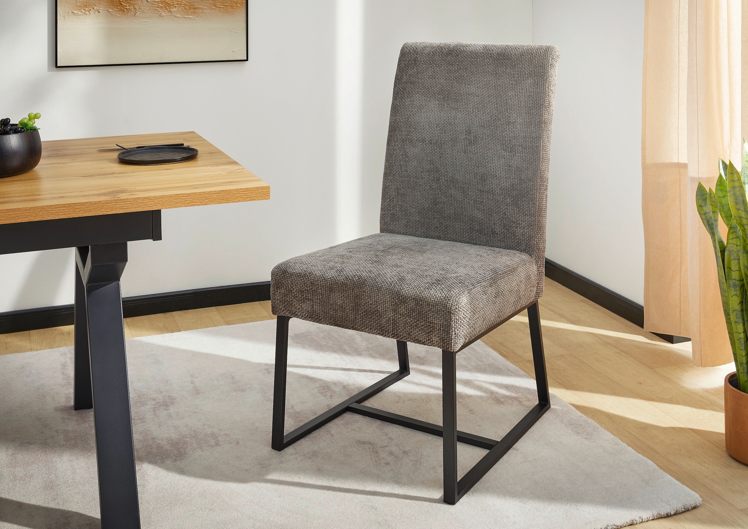 Jockenhöfer Gruppe Kufenstuhl »Goliath« (Set) 2 Stk.4-Fuss-Kufen-Stuhl, bis zu 200 kg belastbar, Taschenfederkern