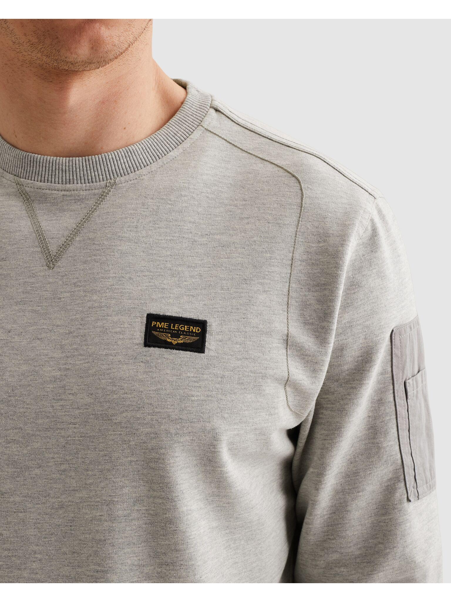 PME LEGEND Sweatshirt »Airstrip sweat«, mit Logo Stickerei

