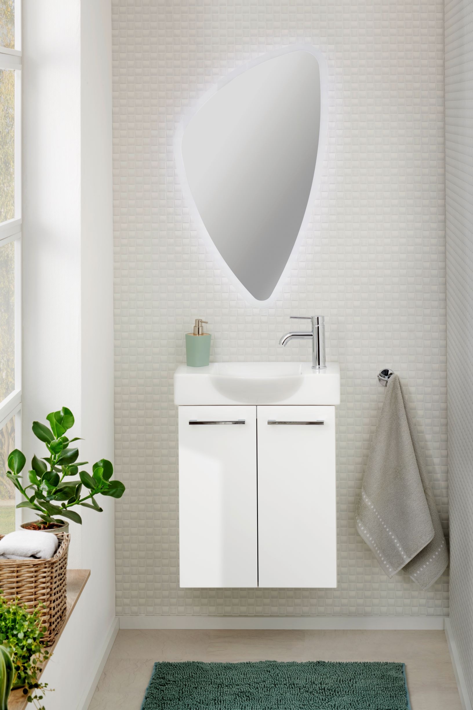 FACKELMANN Waschbeckenunterschrank »SBC«, Badmöbel für Gäste-WC, Breite ca.  55 cm auf Rechnung bestellen