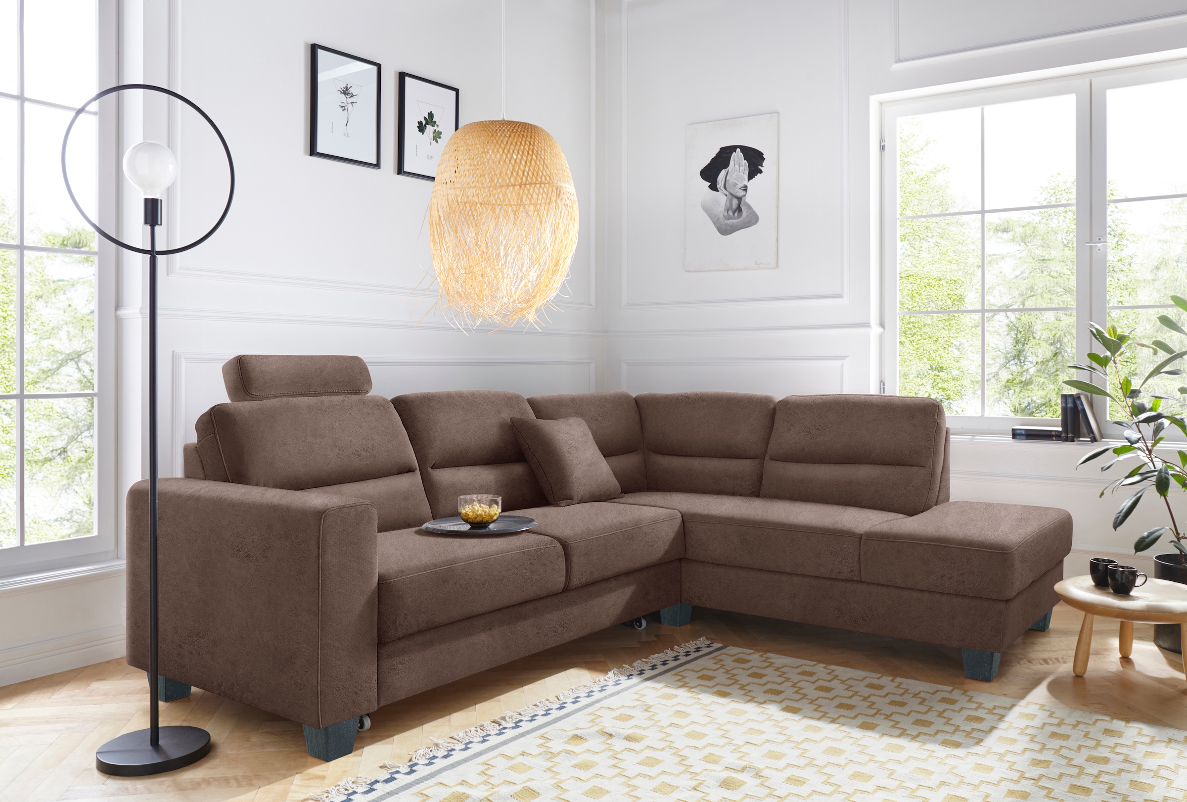 TRENDMANUFAKTUR Ecksofa »Chamber, zeitlos & elegant, bequem, L-Form«, inklu günstig online kaufen