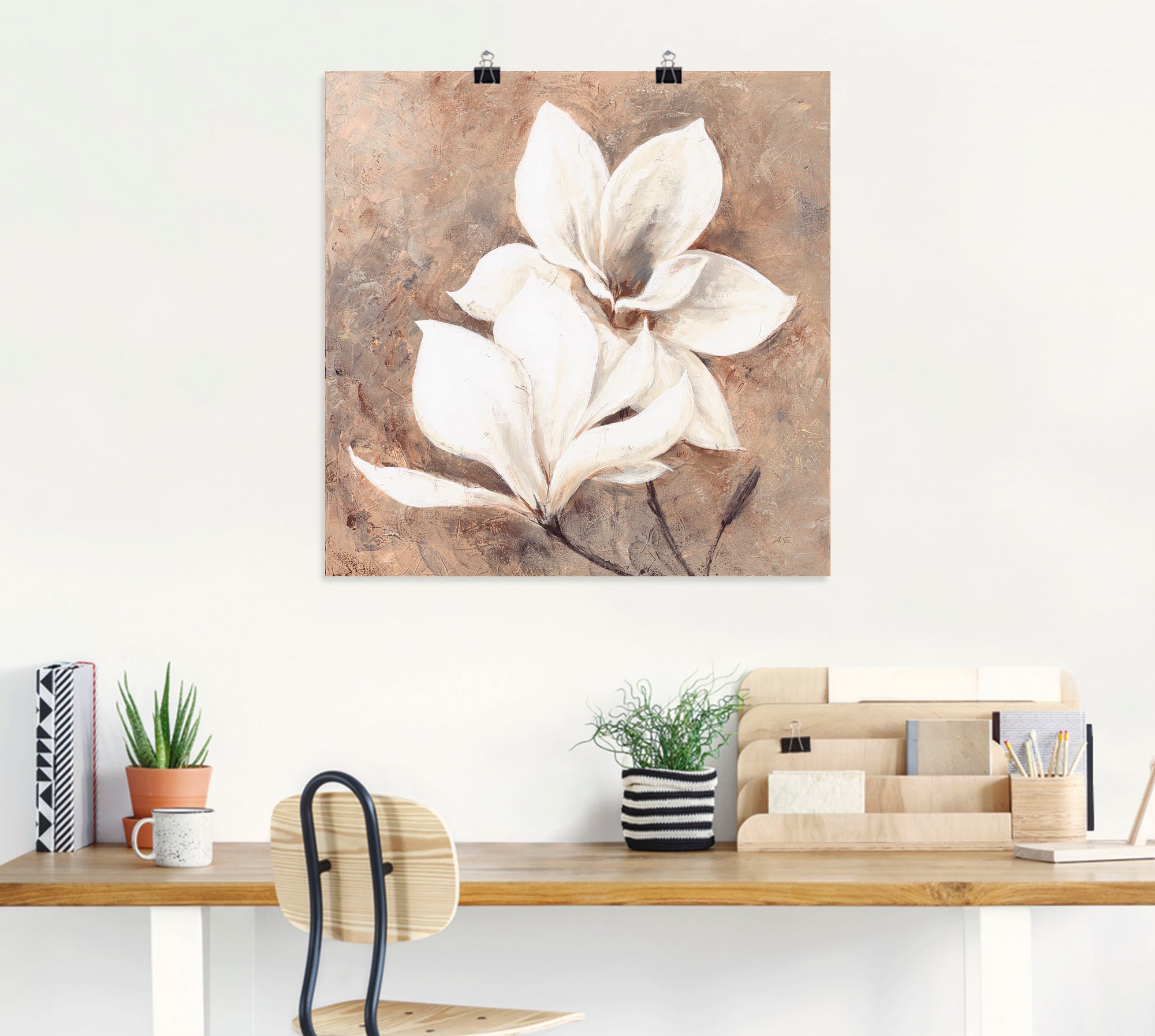 Artland Wandbild »Klassische Magnolien«, Blumen, auf Poster als Alubild, St.), Wandaufkleber Leinwandbild, oder Rechnung Größen versch. in kaufen (1