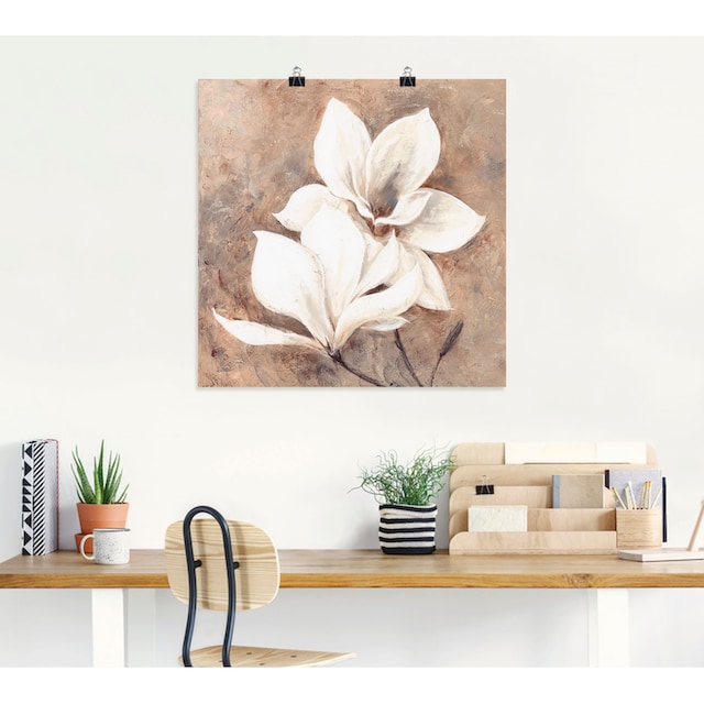 Artland Wandbild »Klassische Magnolien«, Blumen, (1 St.), als Alubild,  Leinwandbild, Wandaufkleber oder Poster in versch. Größen auf Rechnung  kaufen