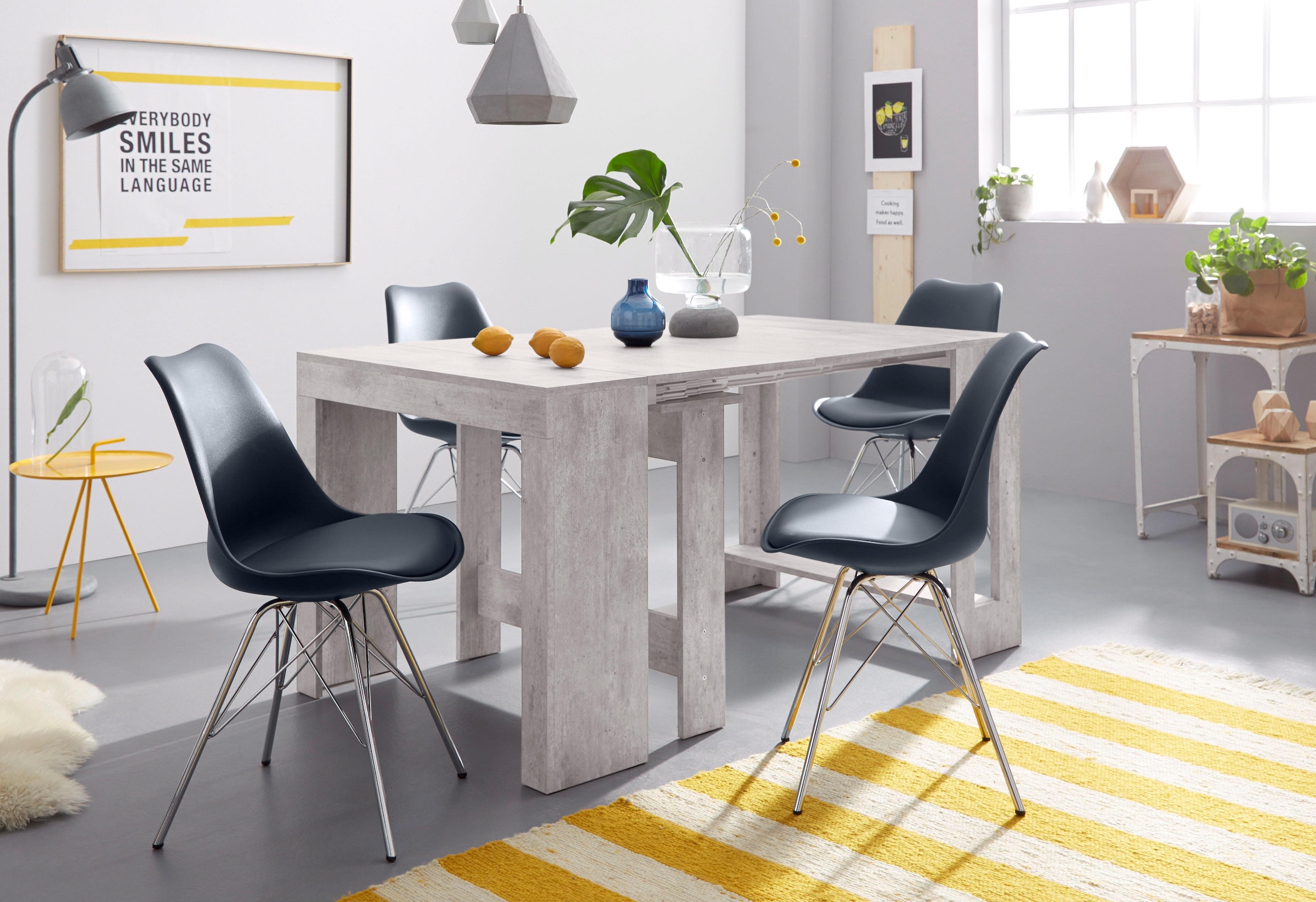 INOSIGN Esstisch »Praktika, Küchentisch, Wohnzimmertisch, Speisetisch«, mit Auszugsfunktion, ausziehbar von 50 cm auf 300 cm