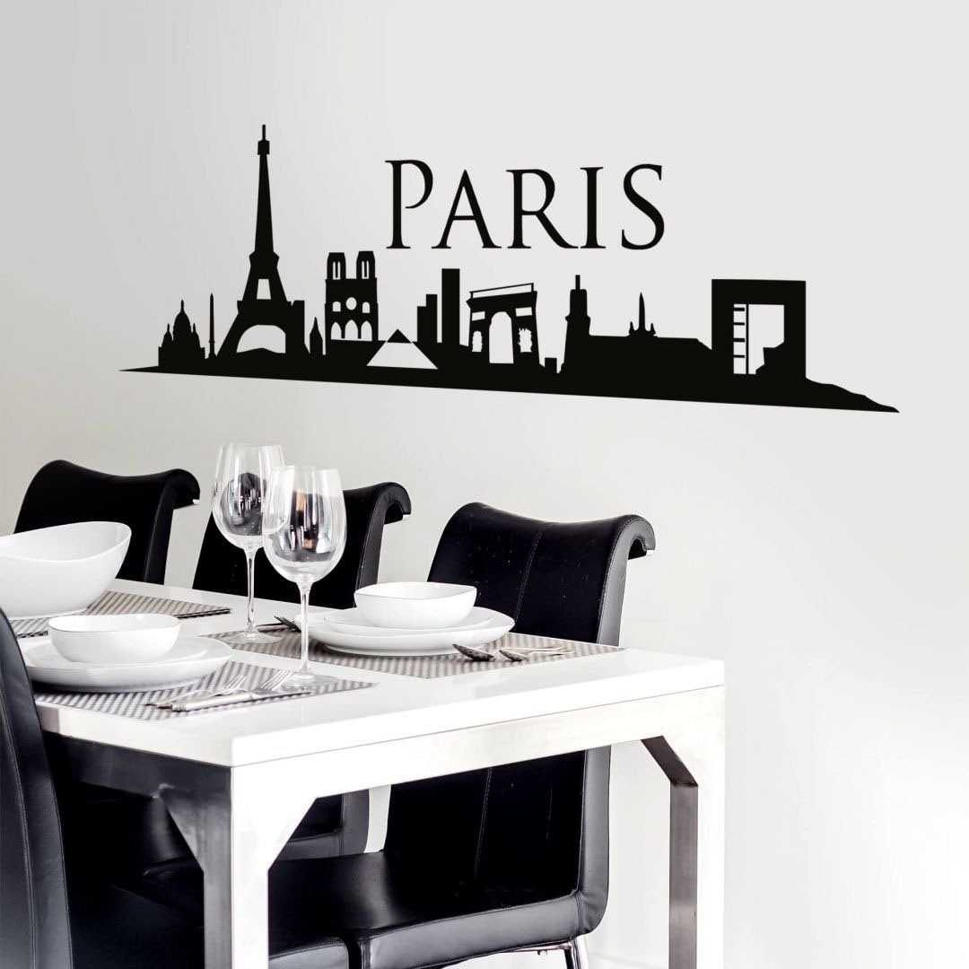 Wall-Art Wandtattoo »XXL Stadt Skyline Paris 90cm«, (1 St.), selbstklebend, günstig online kaufen