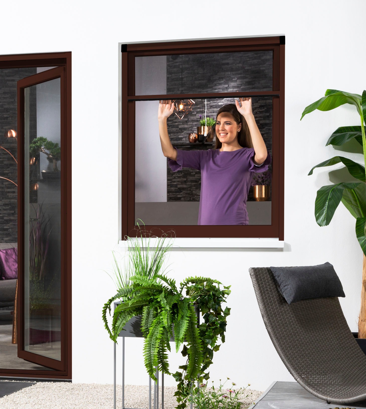 hecht international Insektenschutzrollo »SMART«, transparent, Insektenschutz, für Fenster, kürzbar