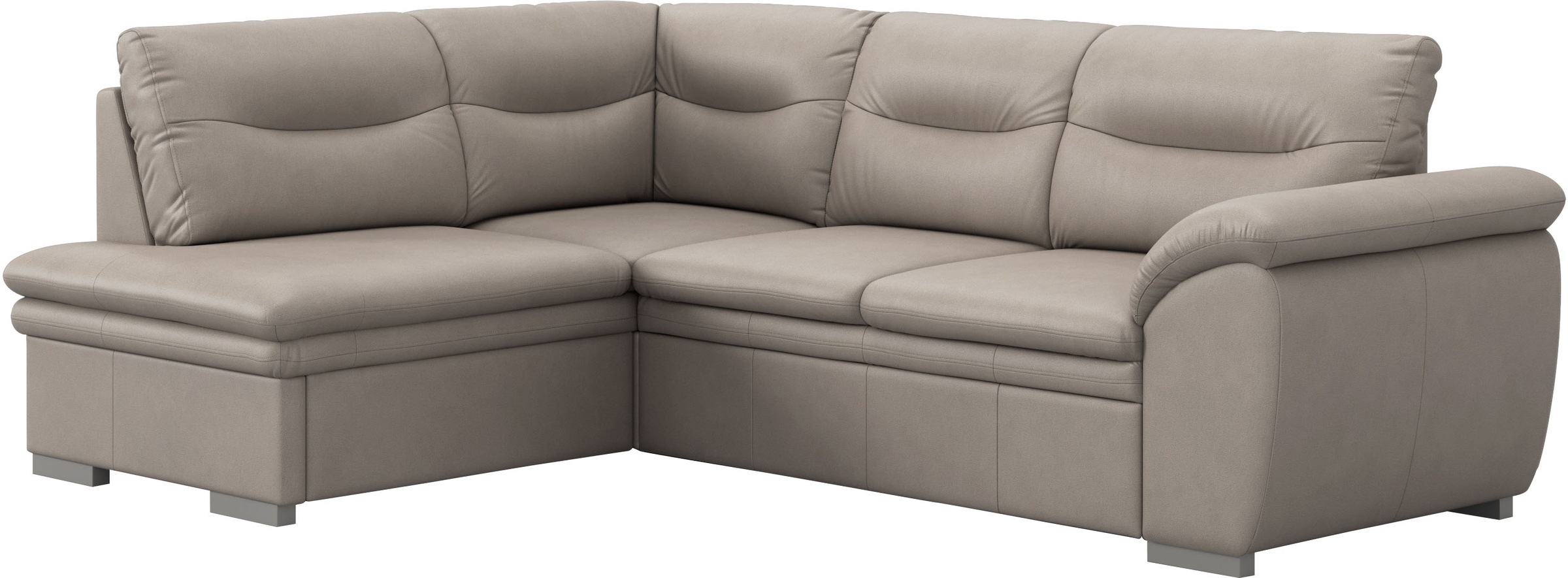 COTTA Ecksofa »Leandra L-Form«, wahlweise mit Bettfunktion & Bettkasten