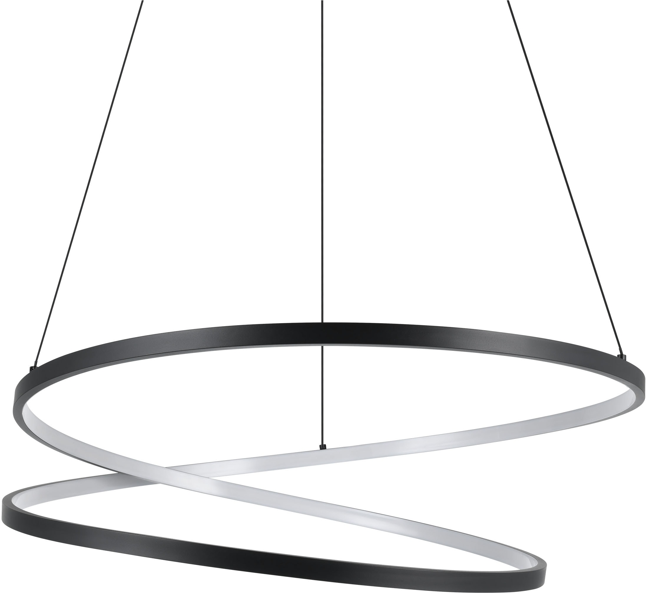 EGLO Hängeleuchte »RUOTALE Pendellampe - Alu, Stahl - LED - 42W - IP20« LED-Modul 1 Stk. Warmweiß Hängelampe, Deckenlampe, Wohnzimmer, Esszimmer, H150 x Ø70 cm