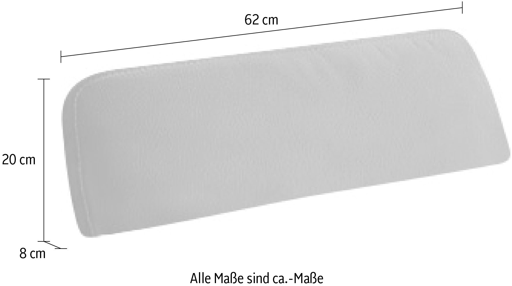 W.SCHILLIG Sofakissen »run« Nierenkissen, Breite 62 cm