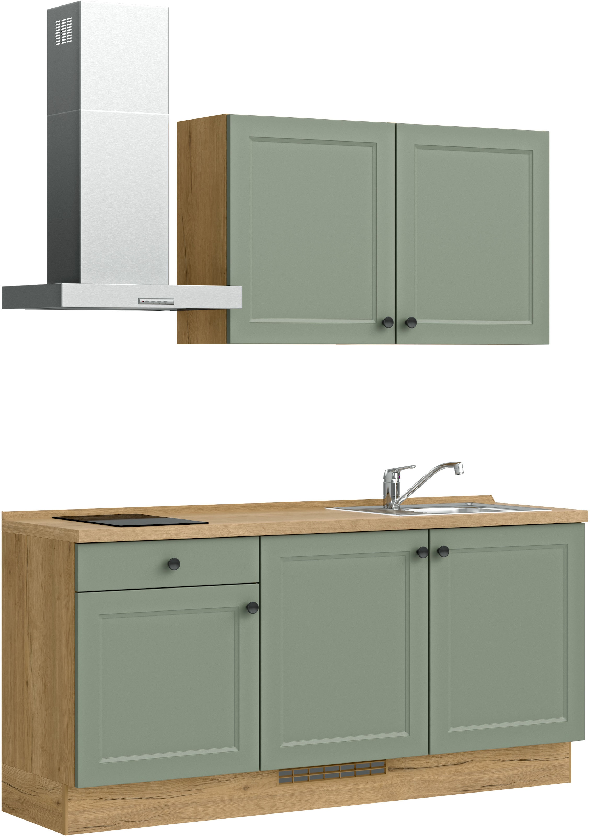 nobilia® Küchenzeile »"Cascada I"«, vormontiert, Ausrichtung wählbar, Breite 180 cm, wahlw. mit E-Geräten