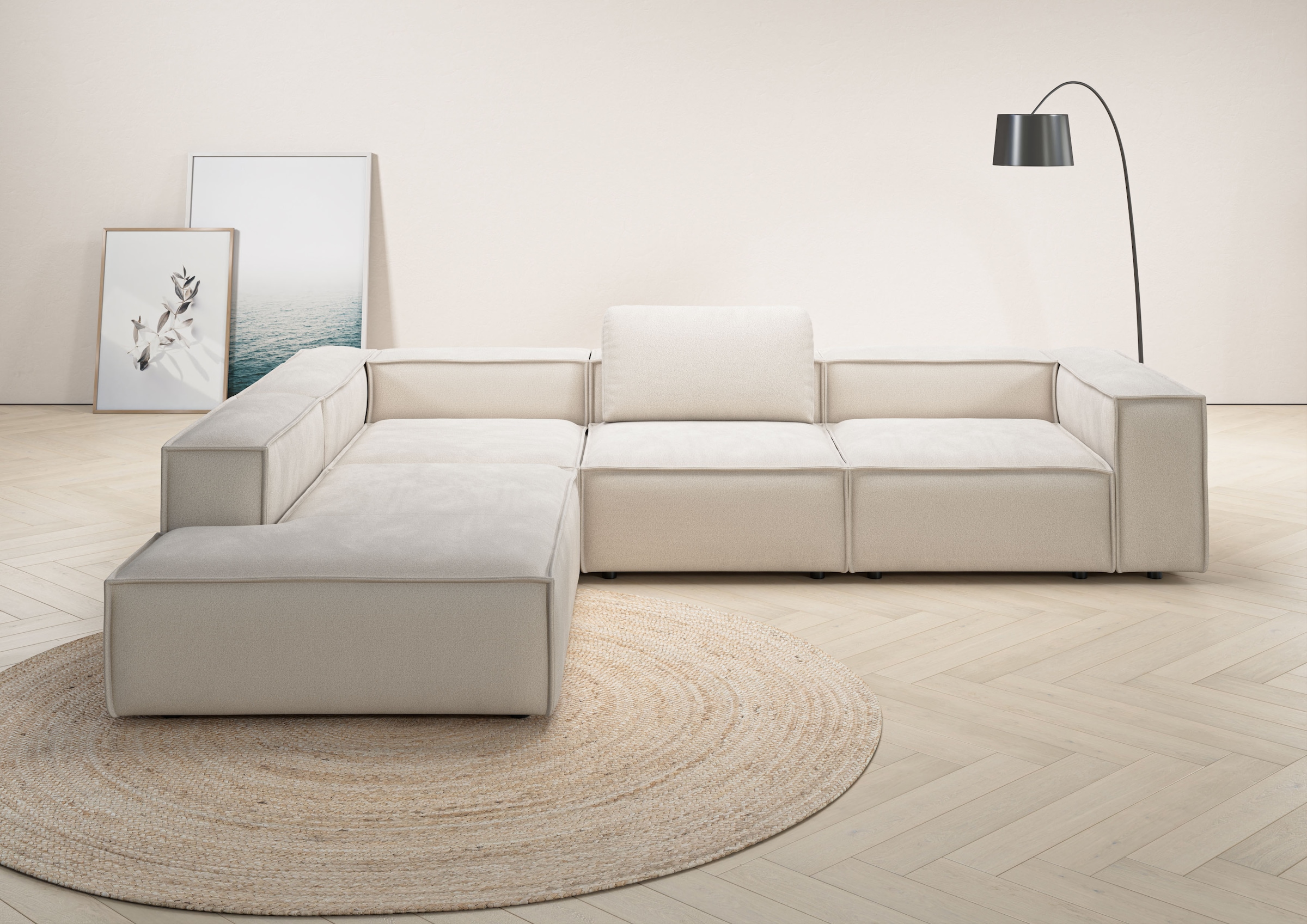 Home affaire Ecksofa »Watertown moderne L-Form« Breite 311 cm