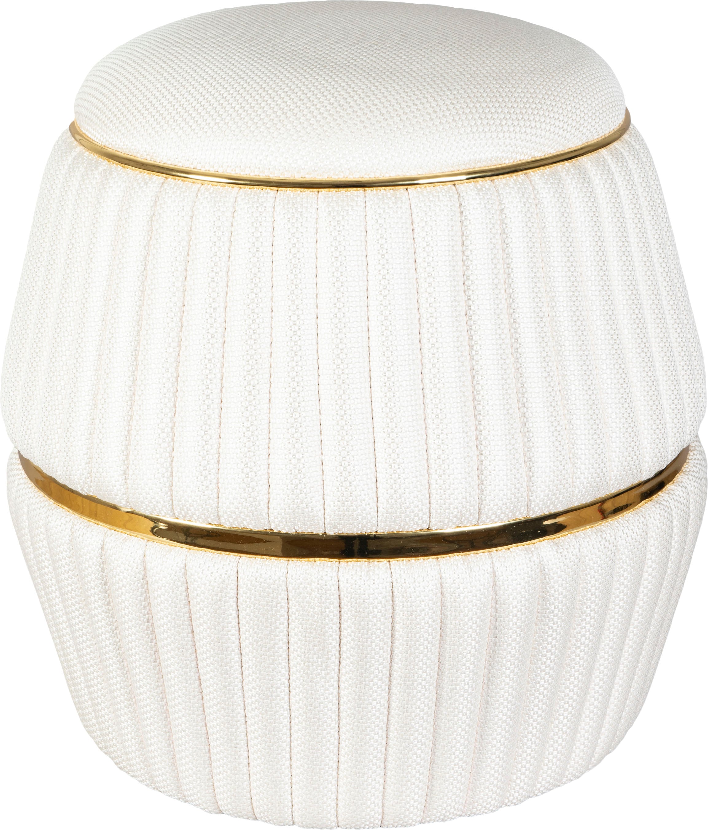 Kayoom Sitzhocker »Hocker Doric, trendiger Look, ästhetische Farbgebung, schöne Steppung«, (1 St.), komfortabel, hochqualitativ, pflegeleicht, in vielen Räumen zuhause