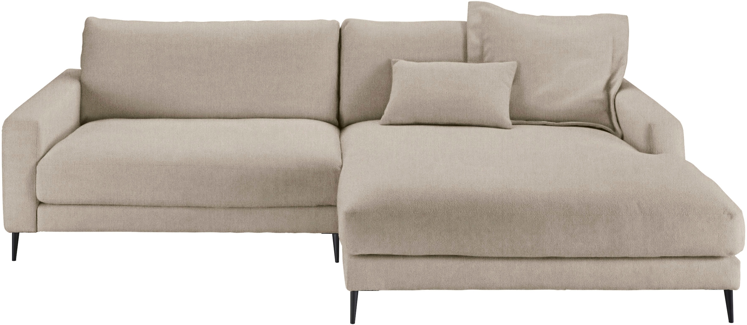 Home affaire Ecksofa »Downtown, B/T/H: 272/190/84 cm L-Form« weicher Sitzko günstig online kaufen