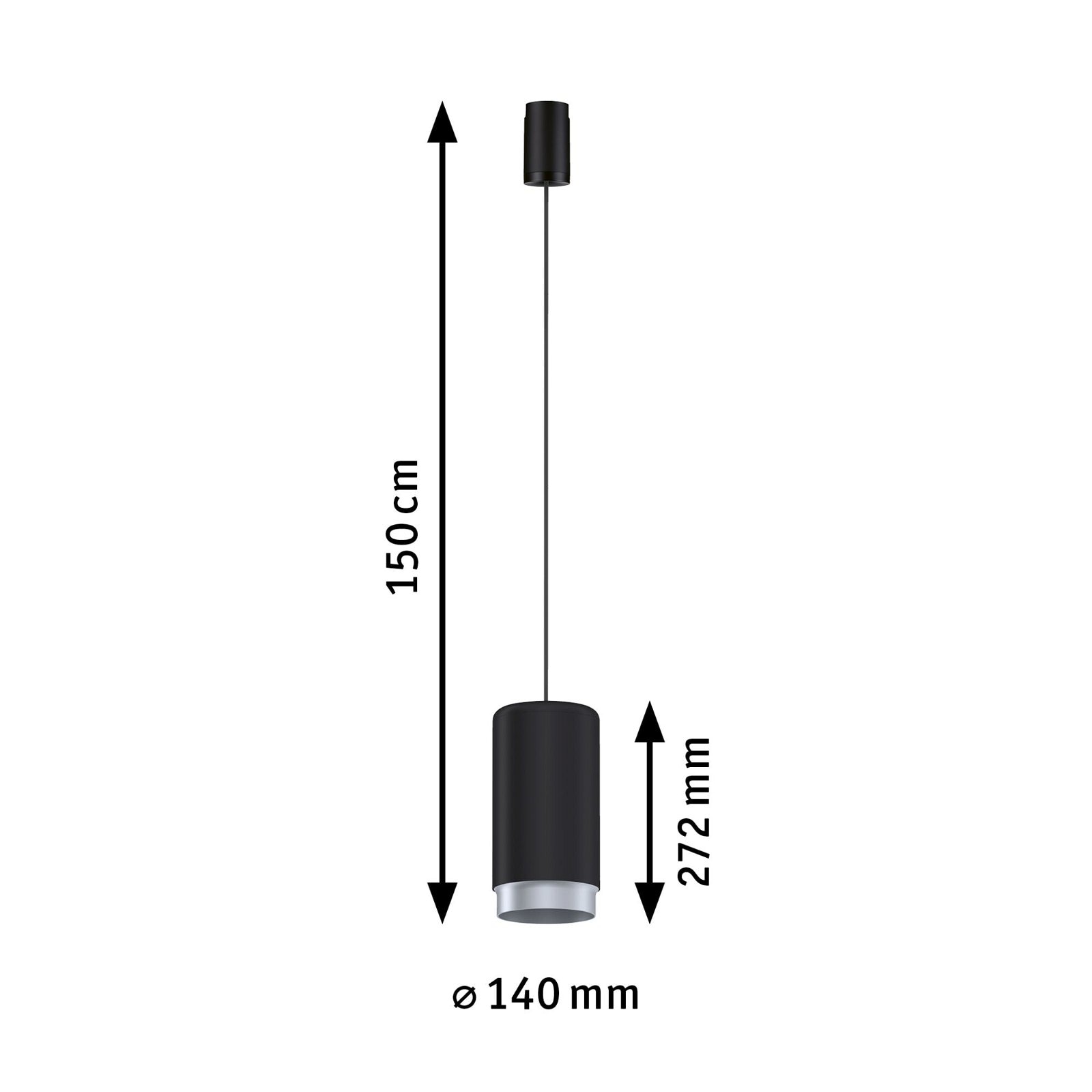 Paulmann Schienensystem-Leuchten »URail Pendel Corus E27 max. 50W dimmbar 230V«