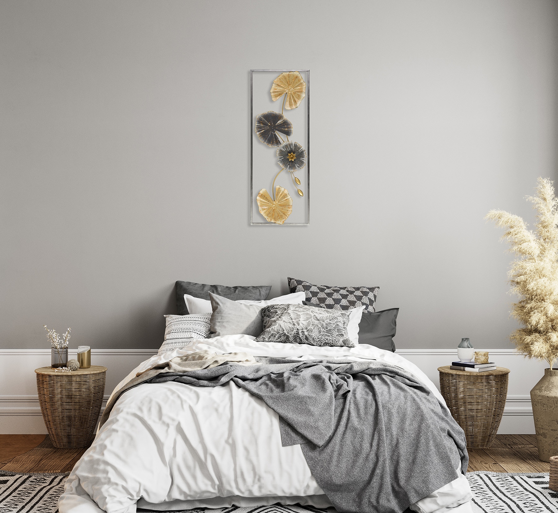 Bönninghoff Metallbild »SEEROSEN 29x74 cm – Deko modern«