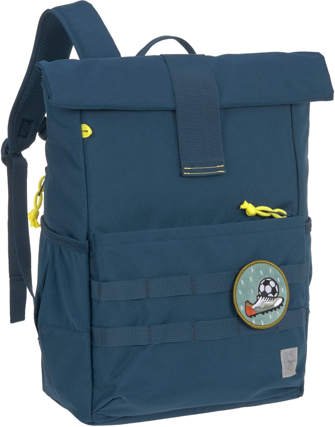 LÄSSIG Kinderrucksack »Medium Rolltop Backpack, navy«, Reflektoren, aus recycelten PET-Flaschen