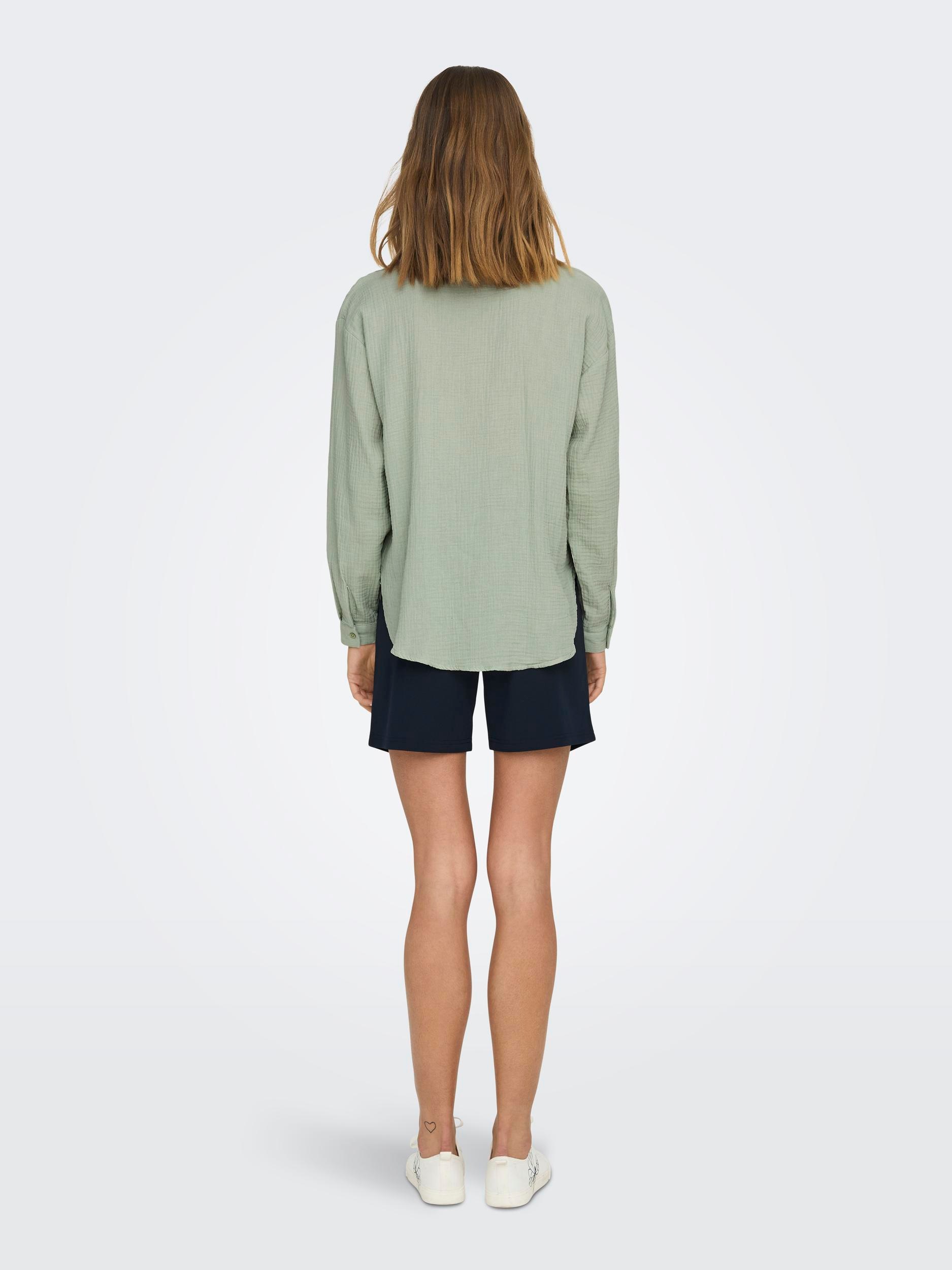 JDY Hemdbluse »JDYTHEIS LIFE L/S LOOSE SHIRT WVN NOOS«, aus Musselin