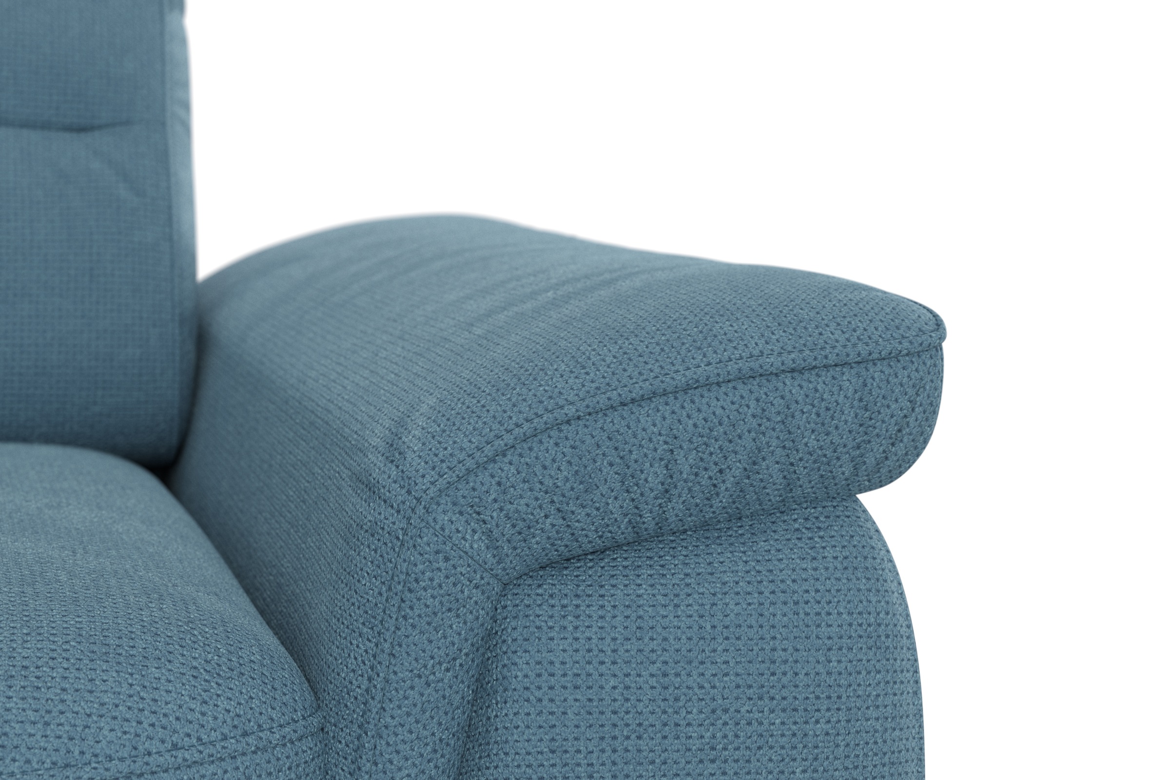 sit&more Ecksofa »Sinatra L-Form«, optinal mit Kopfteilverstellung und Armteilfunktion, Metallfüße