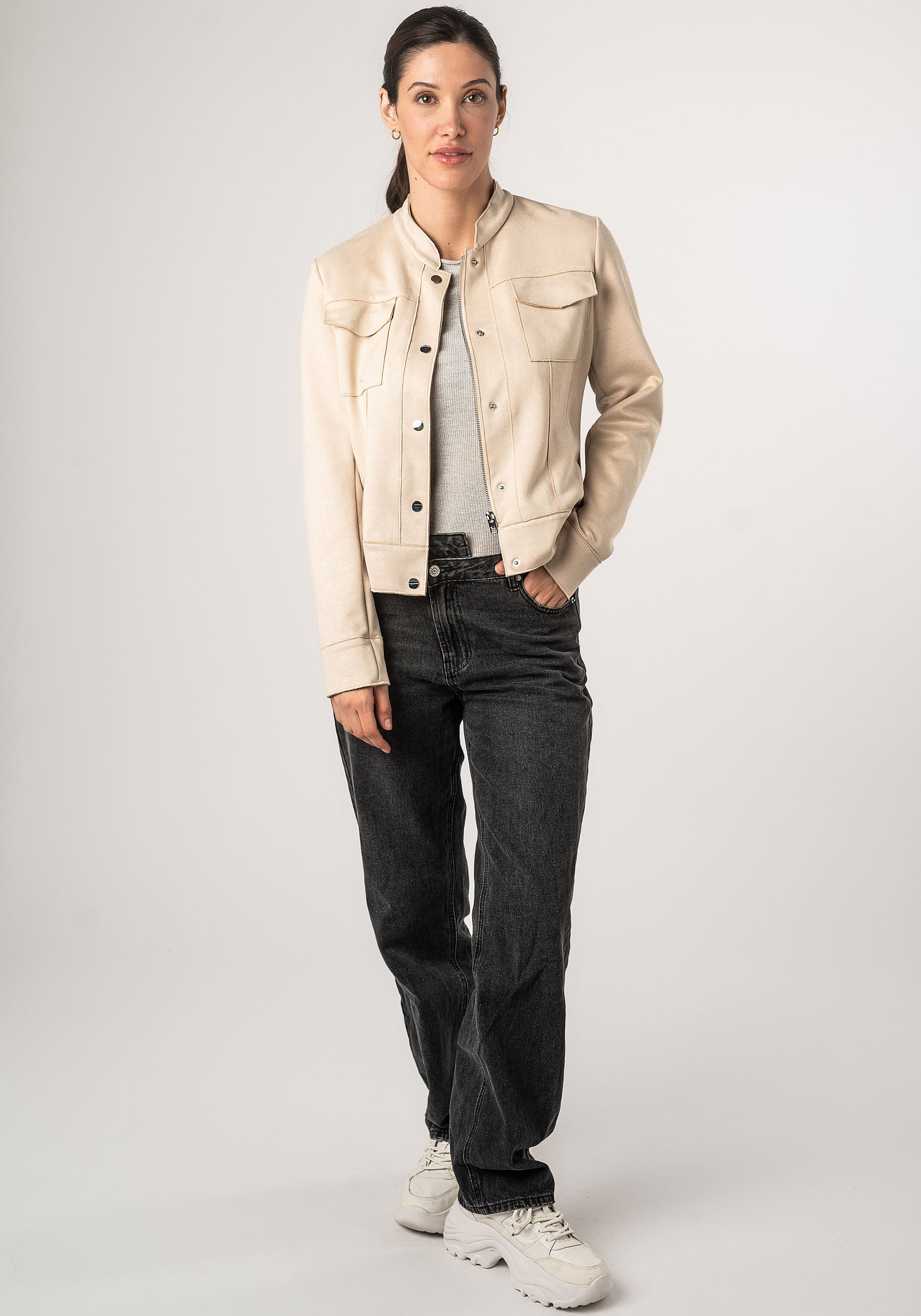 Mauritius Lederimitatjacke »2Wmaryama«, in Unifarbe