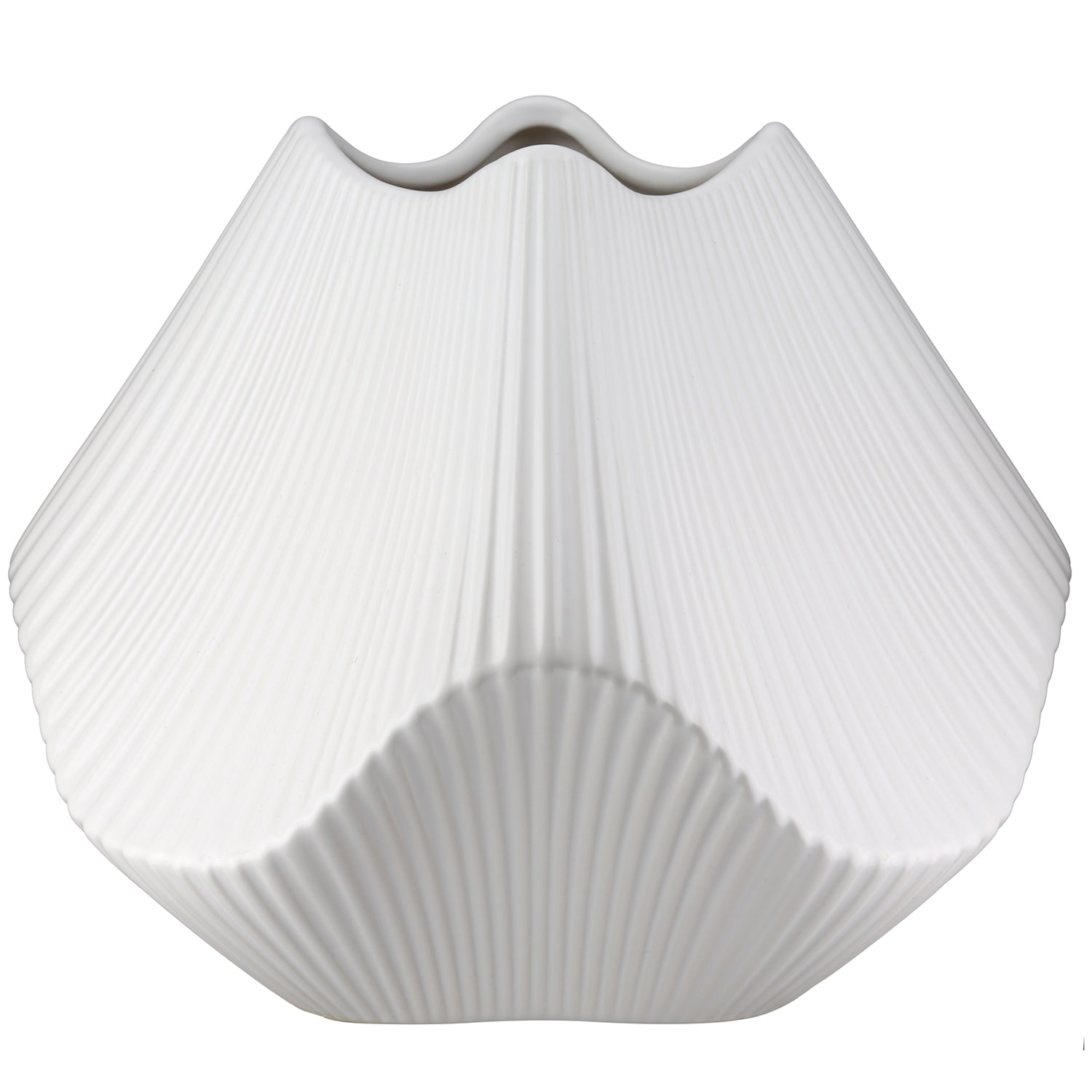 GILDE Tischvase »Vase Lamellen H. 18,5 cm« günstig online kaufen