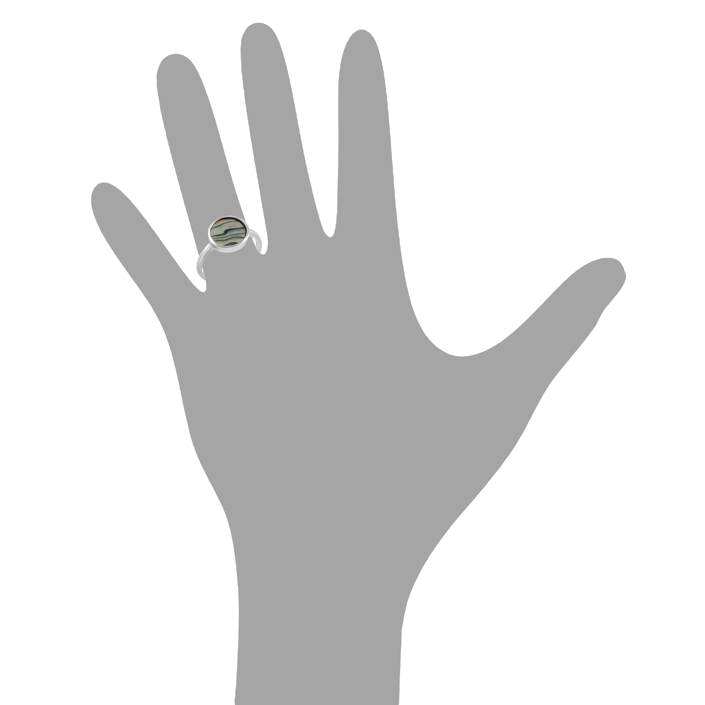 Vivance Fingerring »925 Silber rhodiniert Abalone«