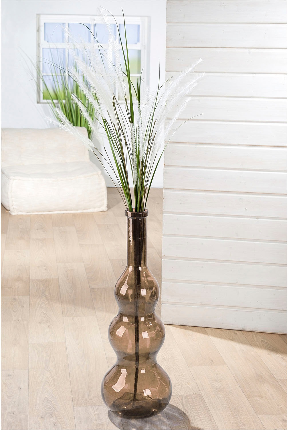 GILDE Bodenvase »Bodenvase bauchig "Balleros" braun«, (1 St.) günstig online kaufen