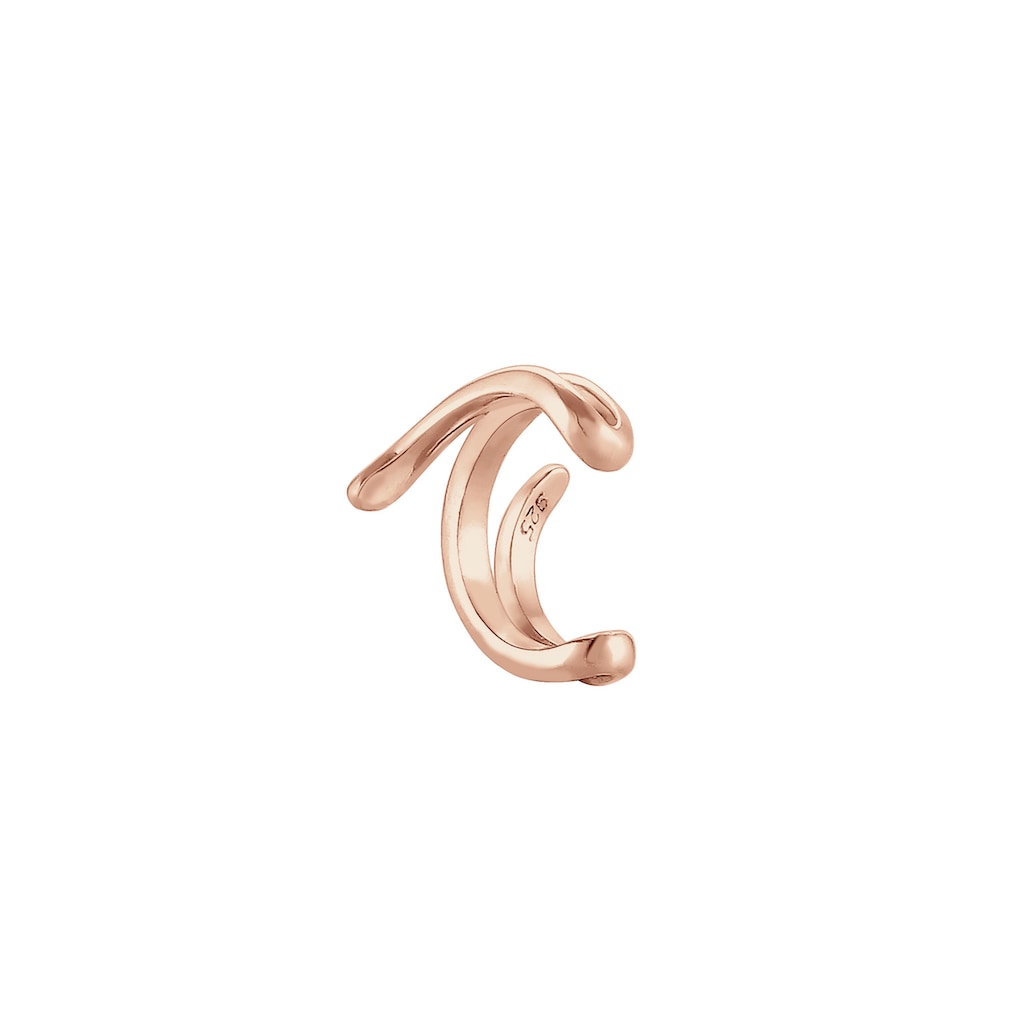 Elli Single-Ohrhaken »Earcuff Ohrklemme Welle 925er Silber«