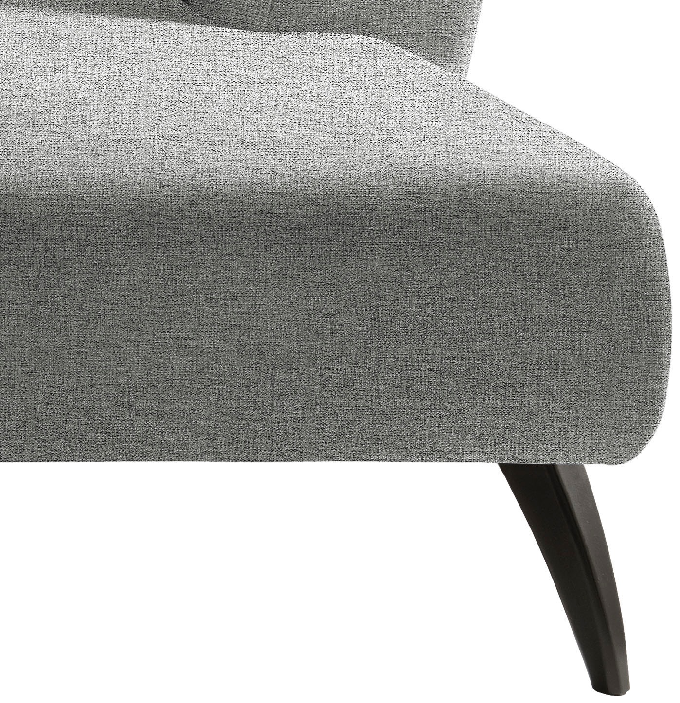 Home affaire Ecksofa »Colori Polstermöbel mit zeitlos eleganter Rückenführung. L-Form« Holzfußfarbe wählbar, inkl. 4x Zierkissen