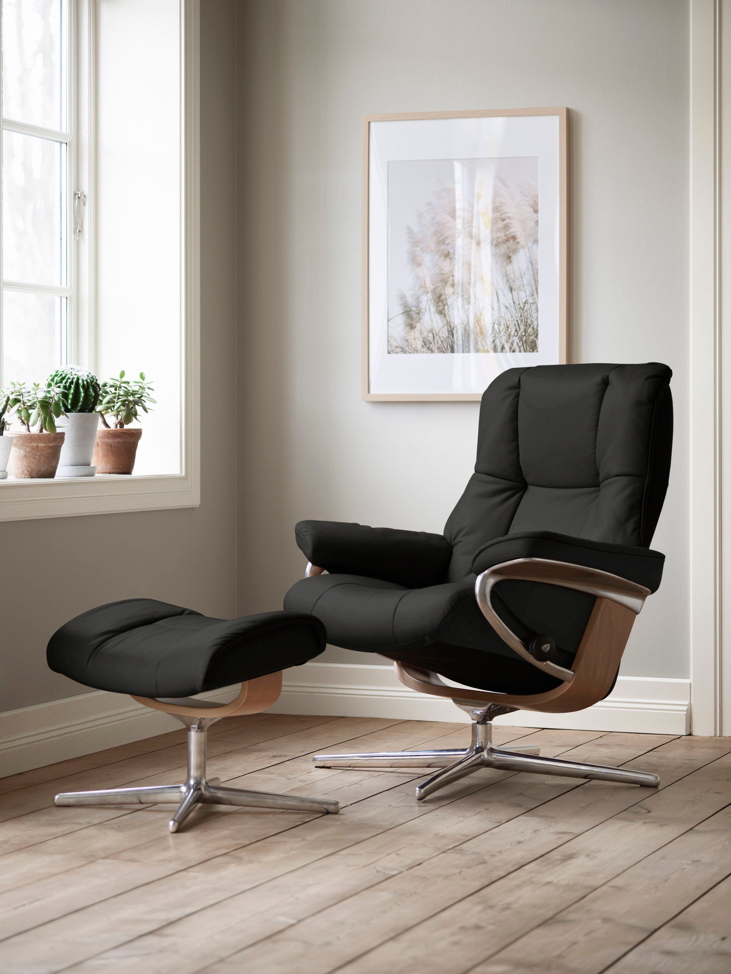 Stressless Relaxsessel "Mayfair", mit Cross Base, Größe S, M & L, Holzakzen günstig online kaufen