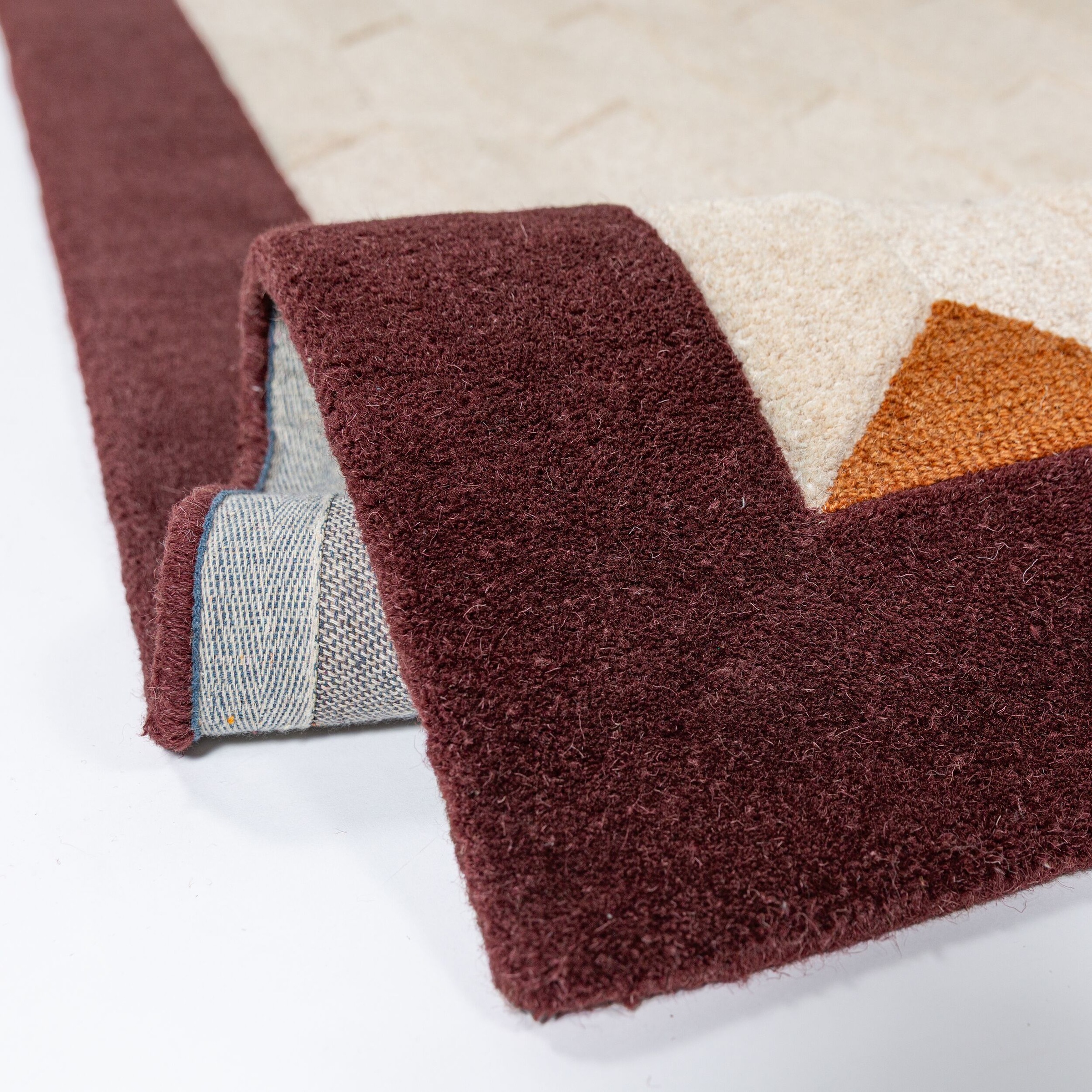 FLAIR RUGS Wollteppich »APEX« rechteckig 8 mm Höhe Handgetuftet aus 100 % Wolle mit einem Cut-and-Loop-Flor