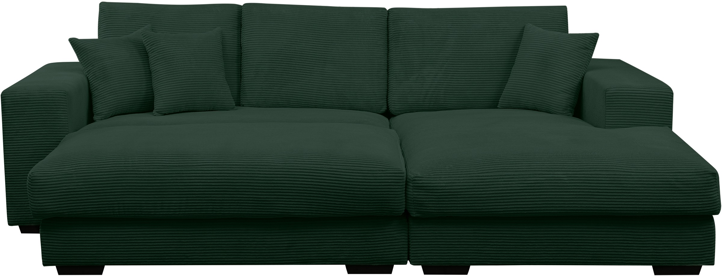 WERK2 Polstergarnitur »Eden L-Form + Hocker. Mega Couch Breite 286cm, Cord« günstig online kaufen