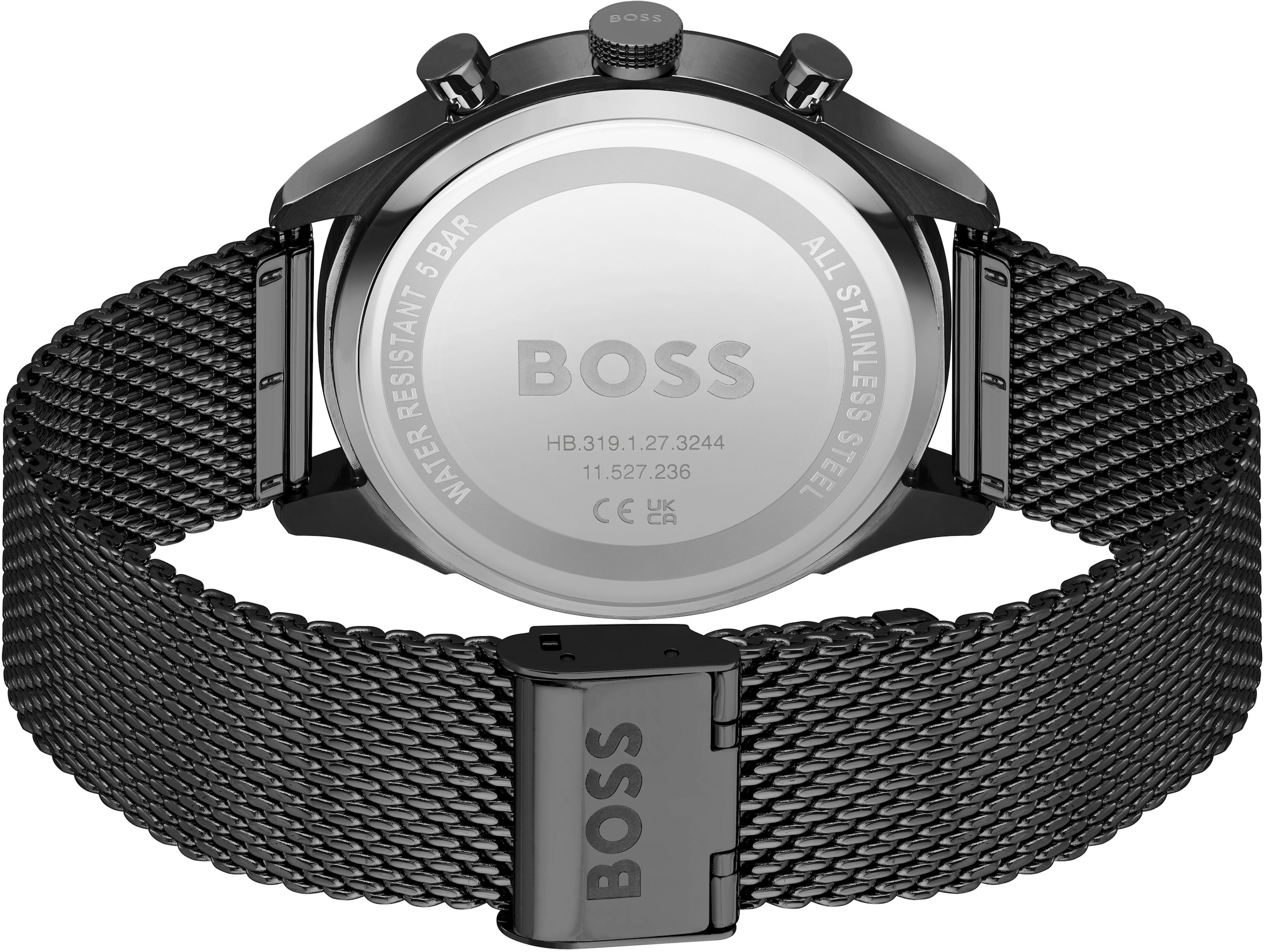 BOSS Chronograph »GREGOR«, Quarzuhr, Herrenuhr, Armbanduhr, Stoppfunktion, Edelstahlarmband