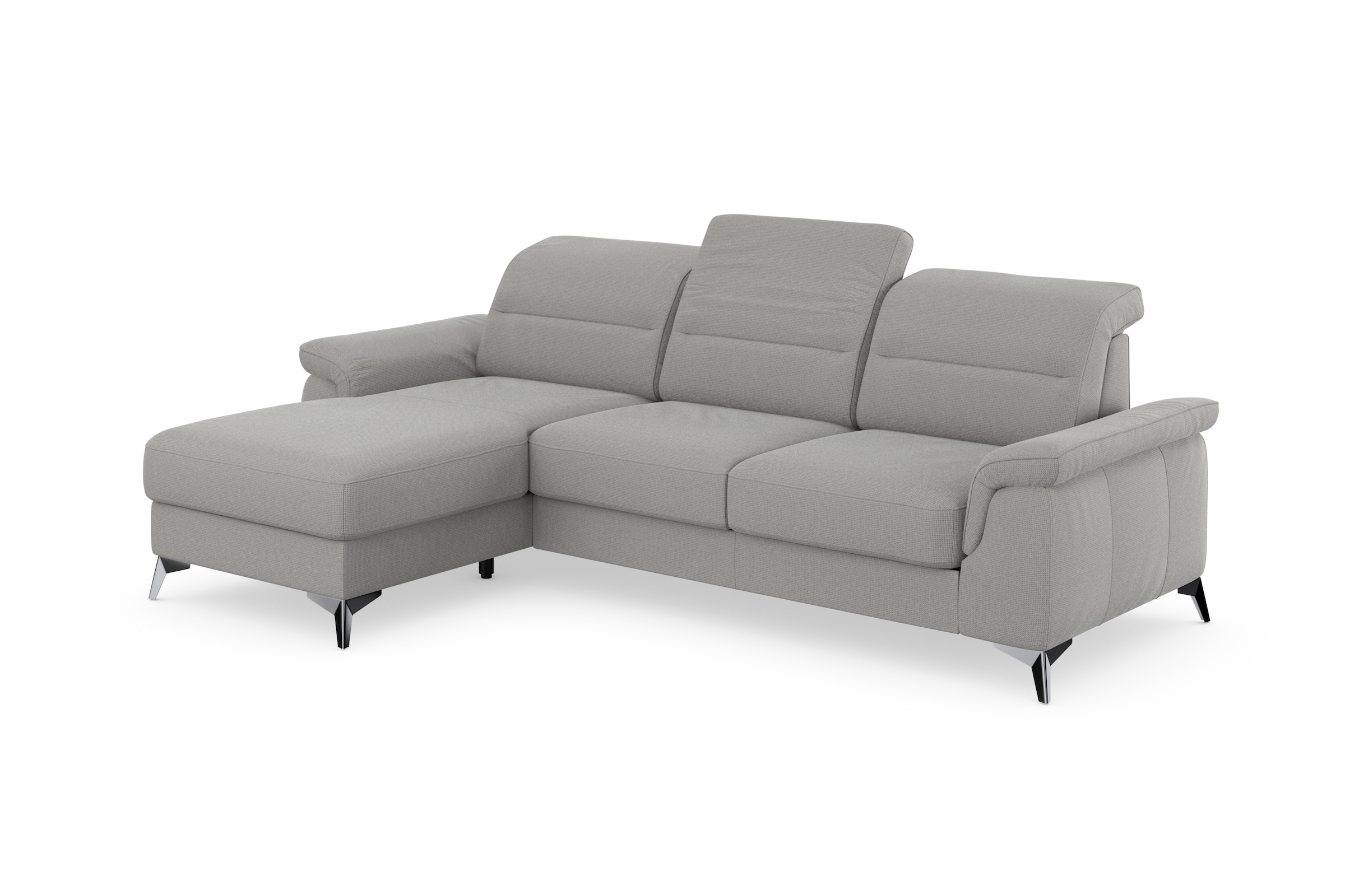 sit&more Ecksofa »Sinatra L-Form«, mit Recamiere, optinal mit Kopfteilverstellung und Armteilfunktion