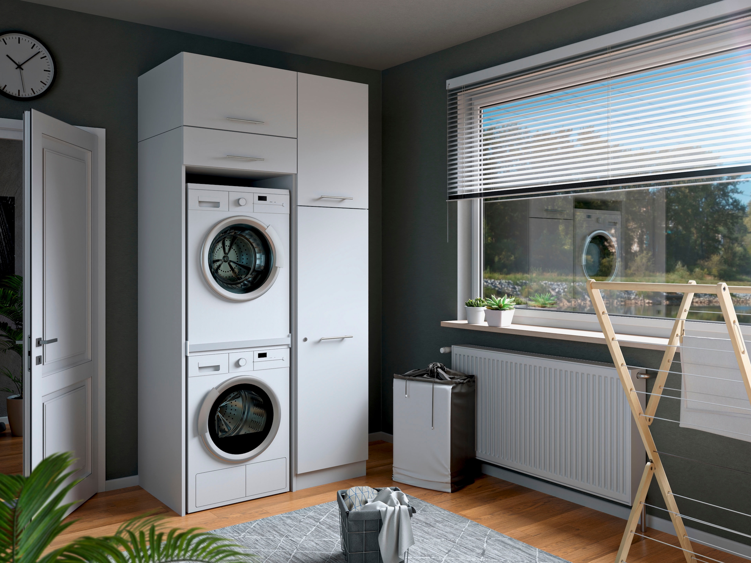 Laundreezy Mehrzweckschrank-Set »Laundreezy, 4-tlg. Mehrzweckschrank-Set B/H/T 118/238/68 cm« 4 Stk. tlg.