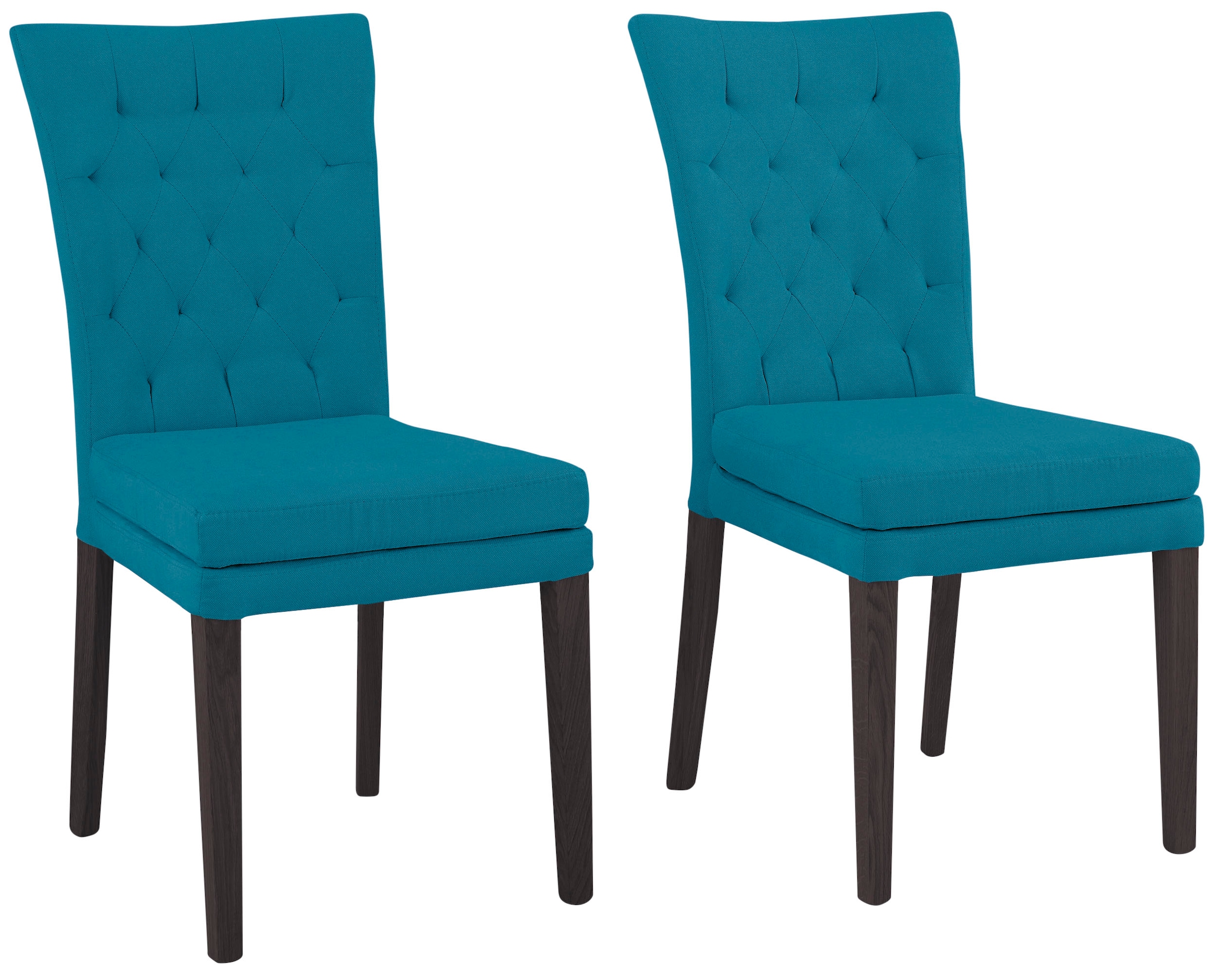 Home affaire 4-Fußstuhl »Colorado« (Set) 2 Stk.Beine aus Buche, wengefarben günstig online kaufen