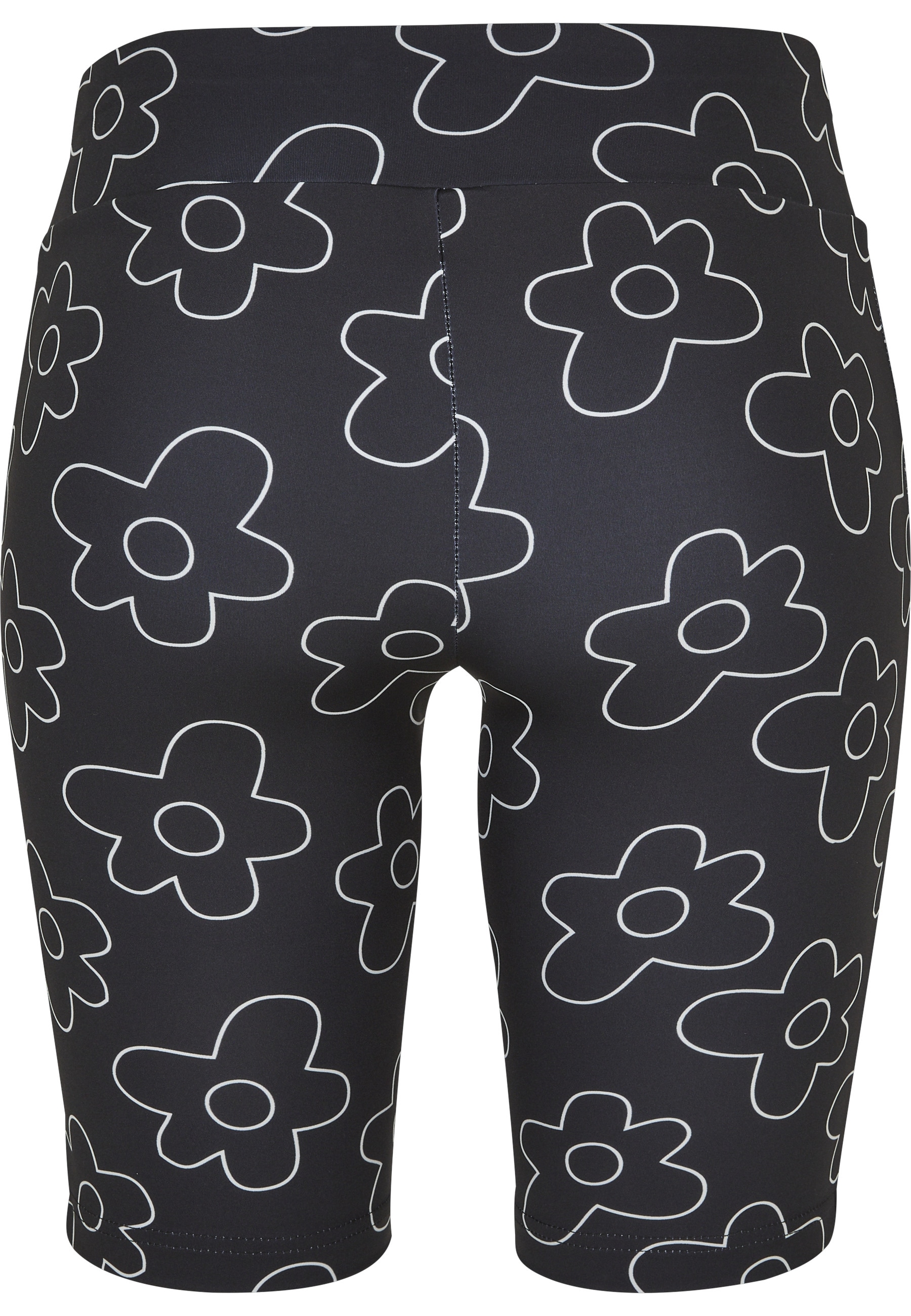 URBAN CLASSICS Radlerhose »Urban Classics Damen Ladies High Waist AOP Tech Cycle Shorts«