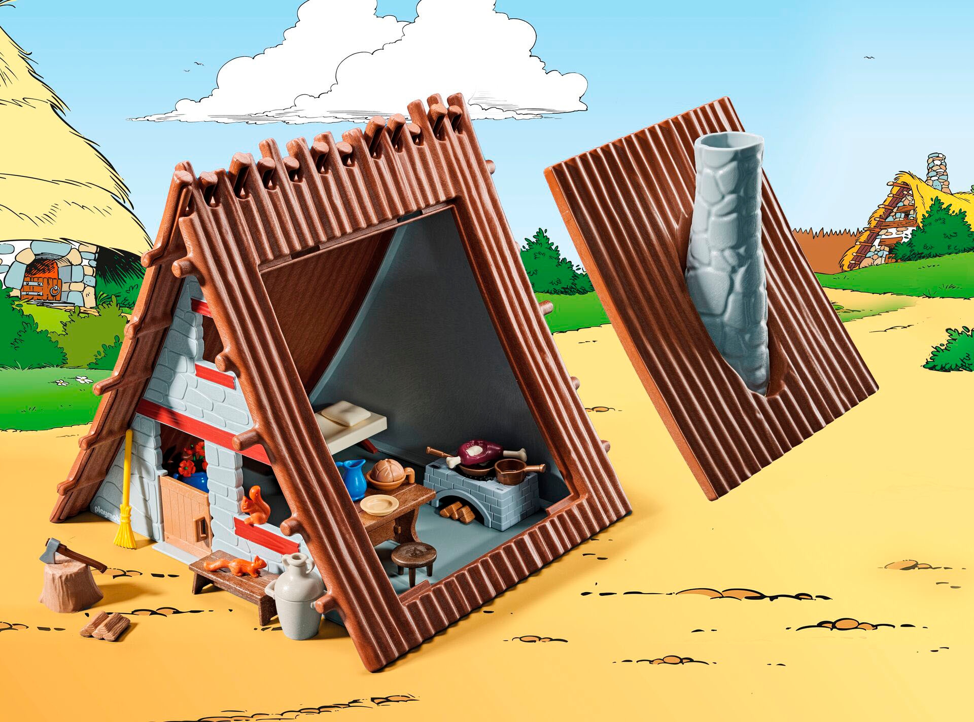 Playmobil® Konstruktions-Spielset »Asterix: Asterix' Haus (71828), Playmobil Asterix«, (80 St.), Made in Germany